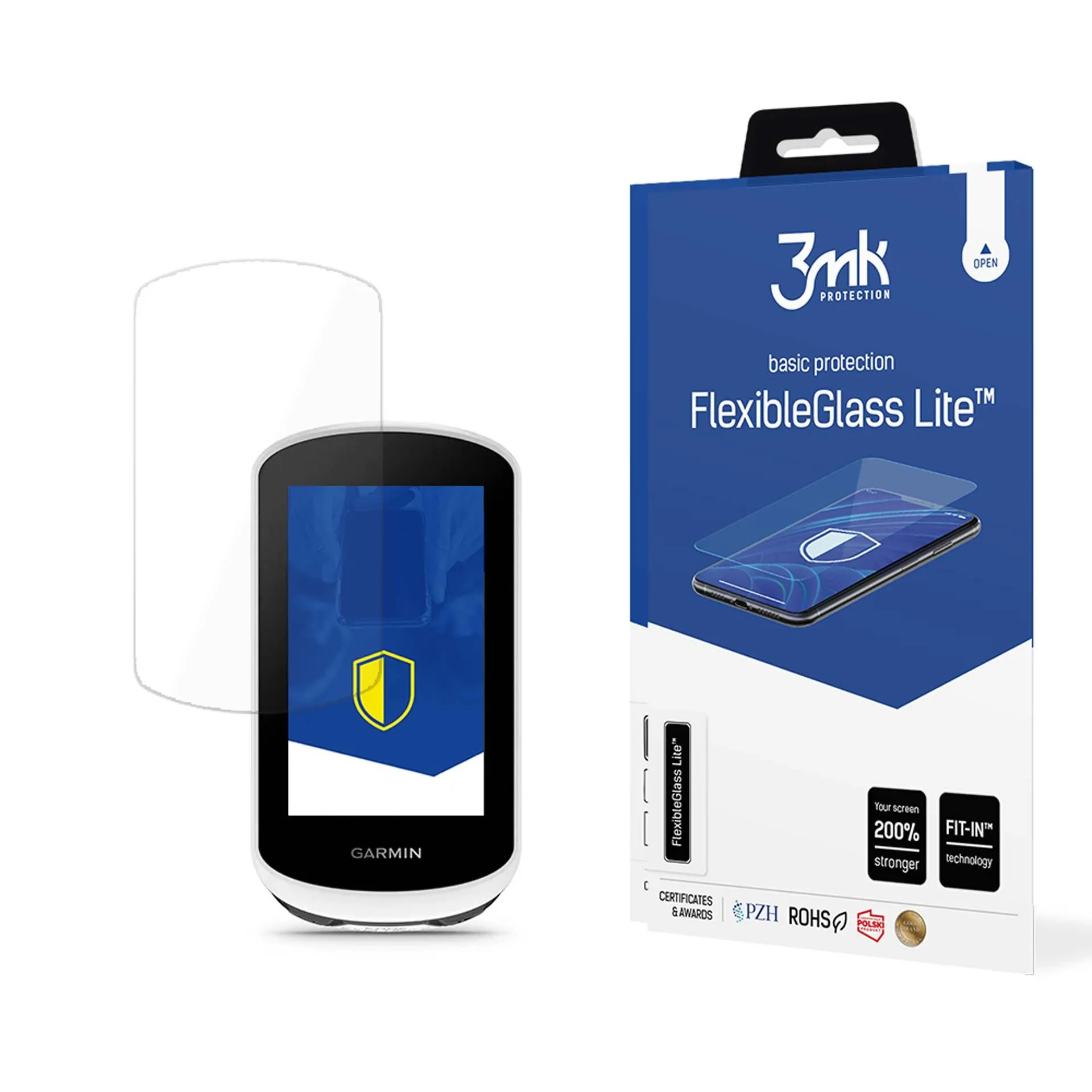 Sticlă hibridă rezistentă pe Garmin Edge Explore 2 - 3mk FlexibleGlass Lite