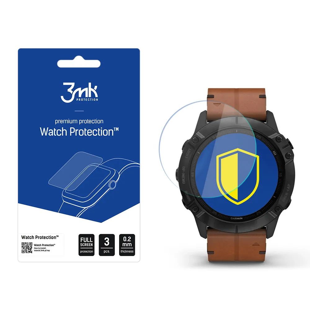Protecție din sticlă pentru ecranul smartwatch Garmin Fenix 6X - 3mk Watch Protection
