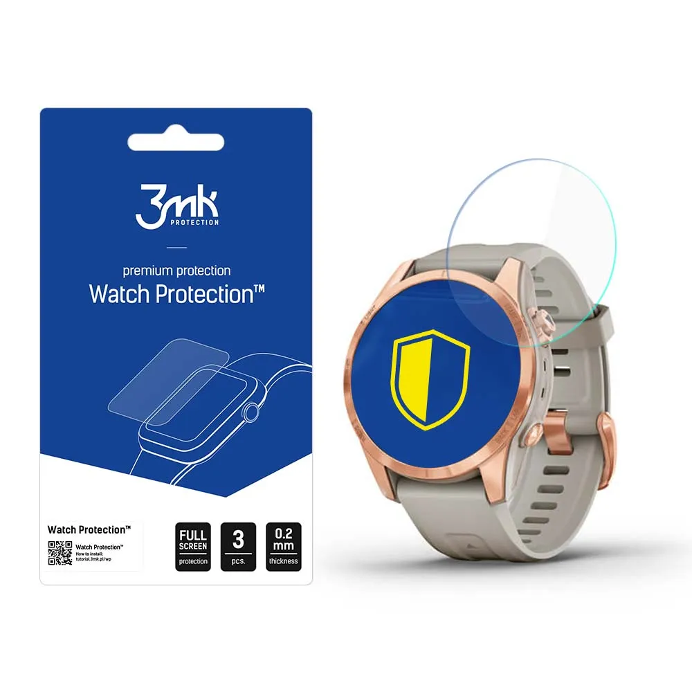 Protec?ie din sticlă pentru ecranul smartwatch Garmin Fenix 7S Pro Solar - 3mk Watch Protection