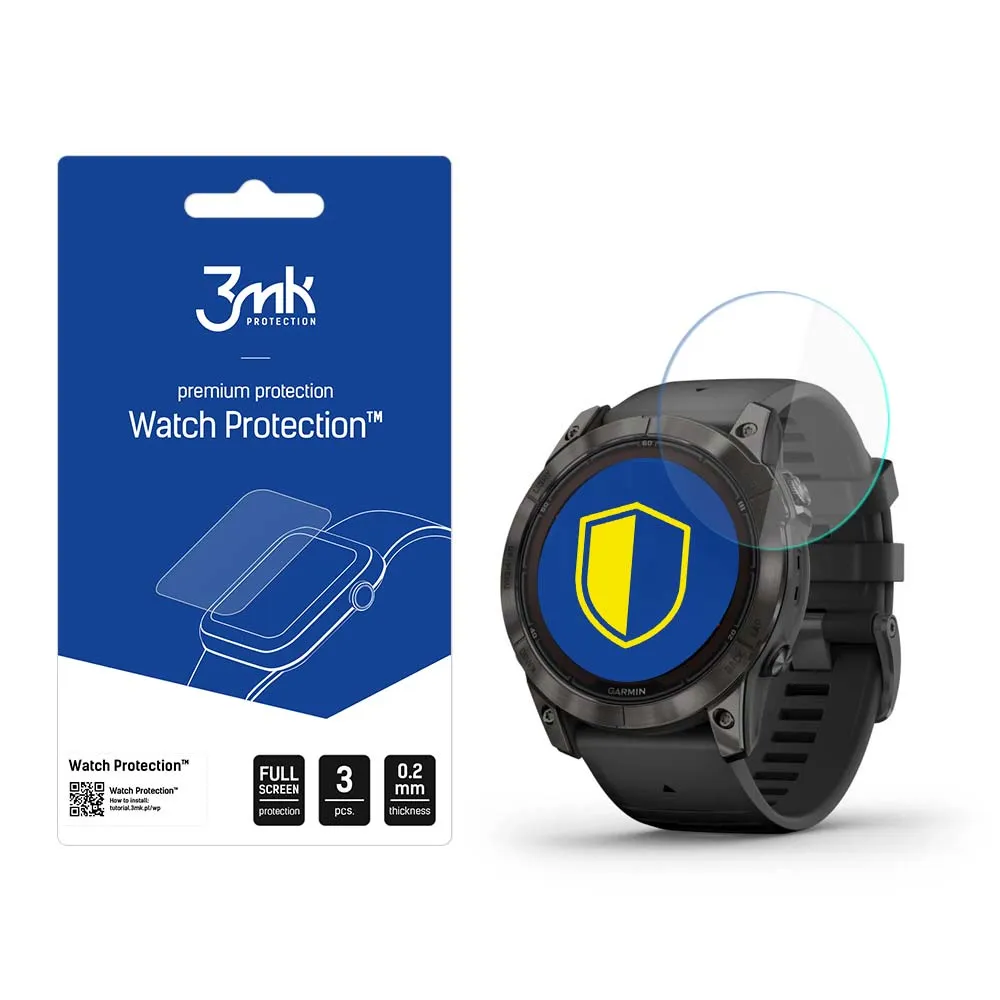 Protec?ie din sticlă pentru ecranul smartwatch Garmin Fenix 7X Pro Solar - 3mk Watch Protection