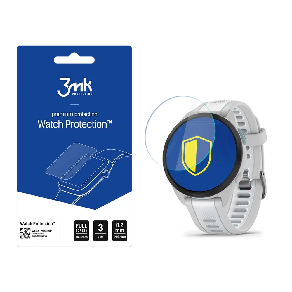 Protecție din sticlă pentru ecranul smartwatch Garmin Forerunner 165 - 3mk Watch Protection