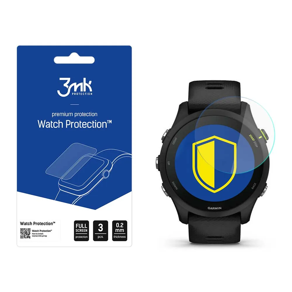 Protecție din sticlă pentru ecranul smartwatch Garmin Forerunner 255 - 3mk Watch Protection