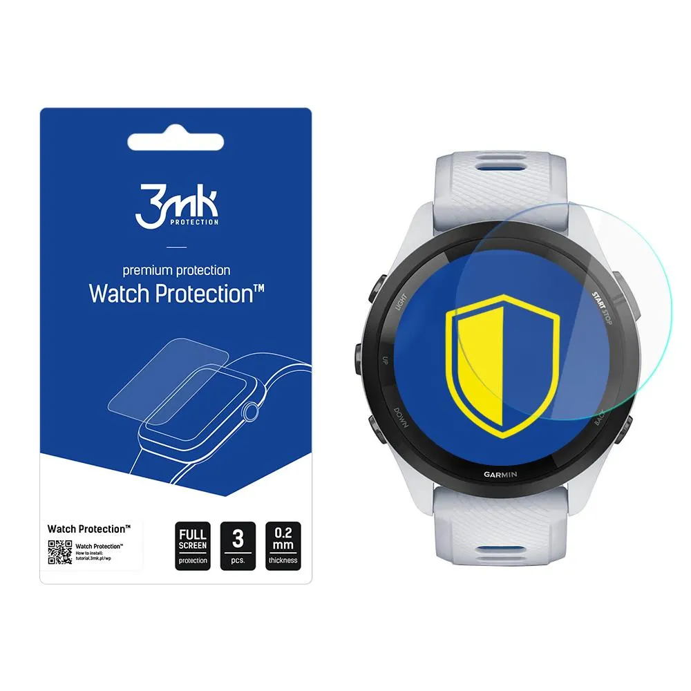 Folie de protecție pentru ecranul smartwatchului Garmin Forerunner 265 - Protecție 3mk Watch