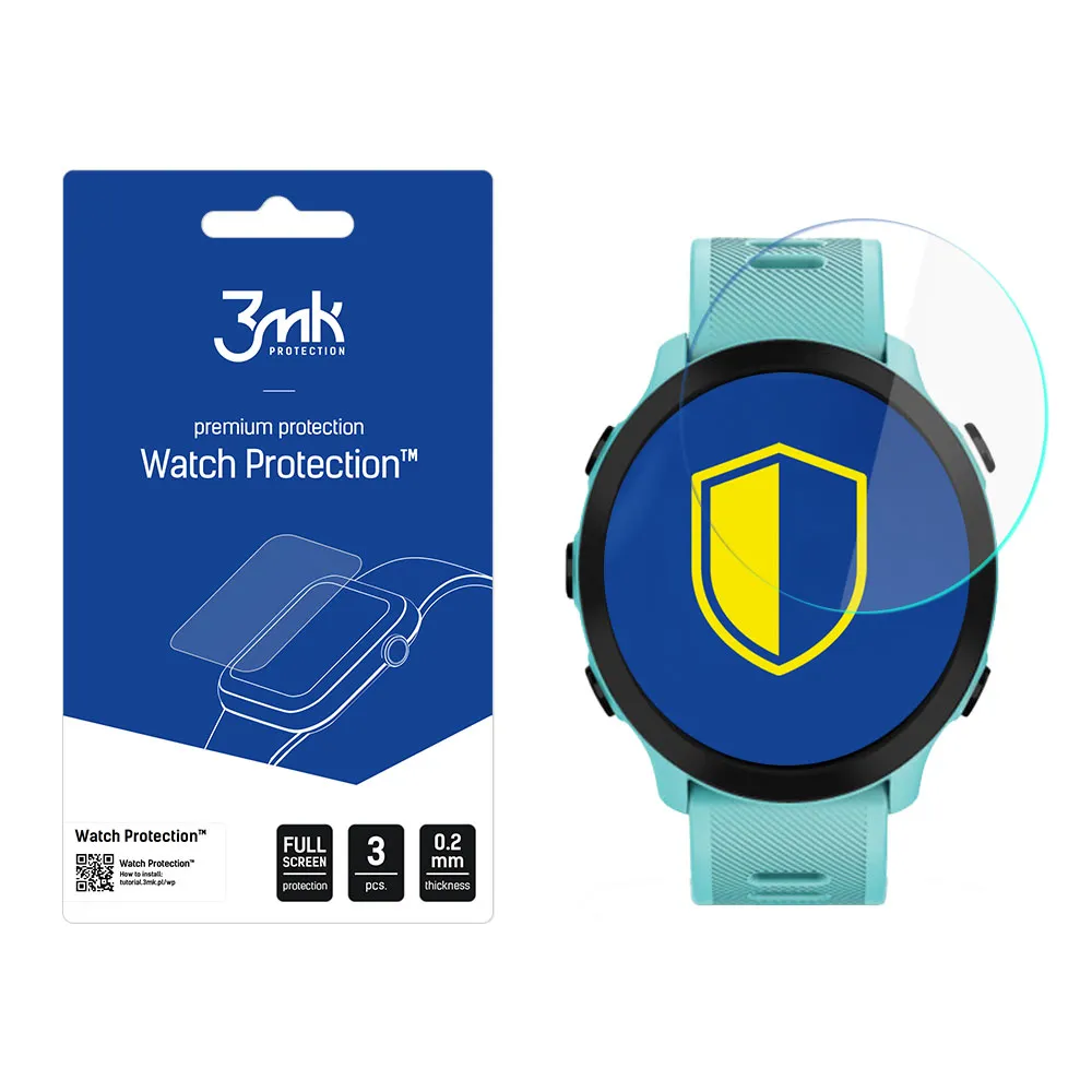 Protecție din sticlă pentru ecranul smartwatch Garmin Forerunner 55 - 3mk Watch Protection