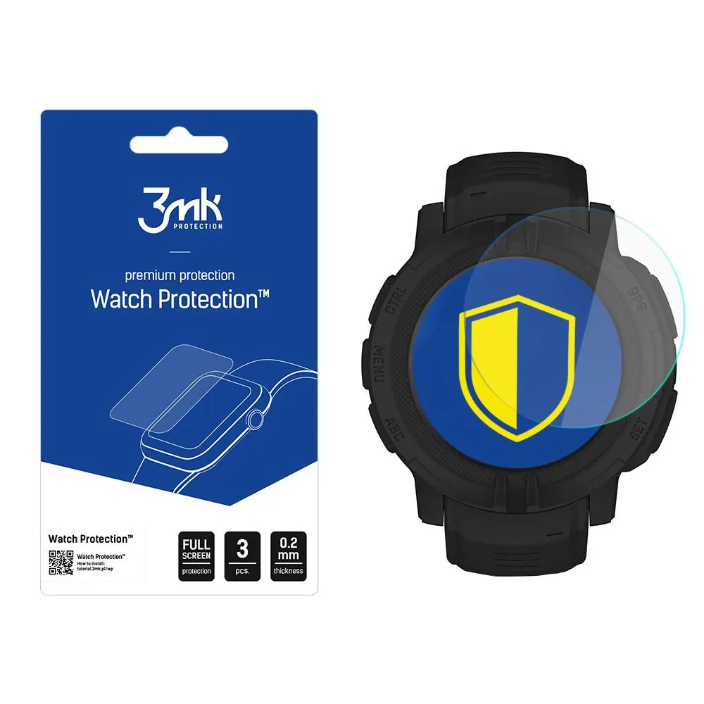 Protec?ie din sticlă pentru ecranul smartwatch Garmin Instinct 2/Solar - 3mk Watch Protection