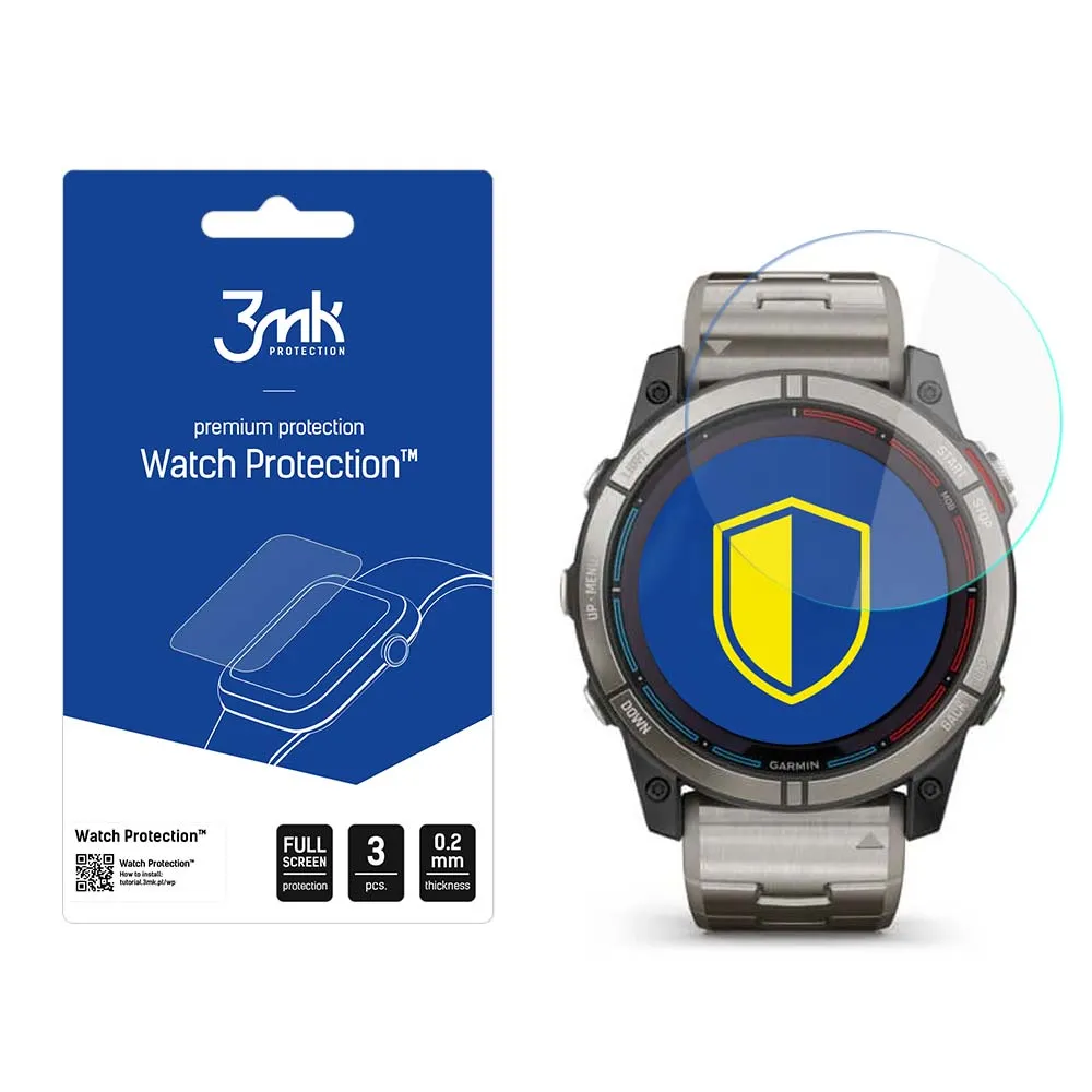 Protecție din sticlă pentru ecranul smartwatch Garmin Quatix 7X - 3mk Watch Protection