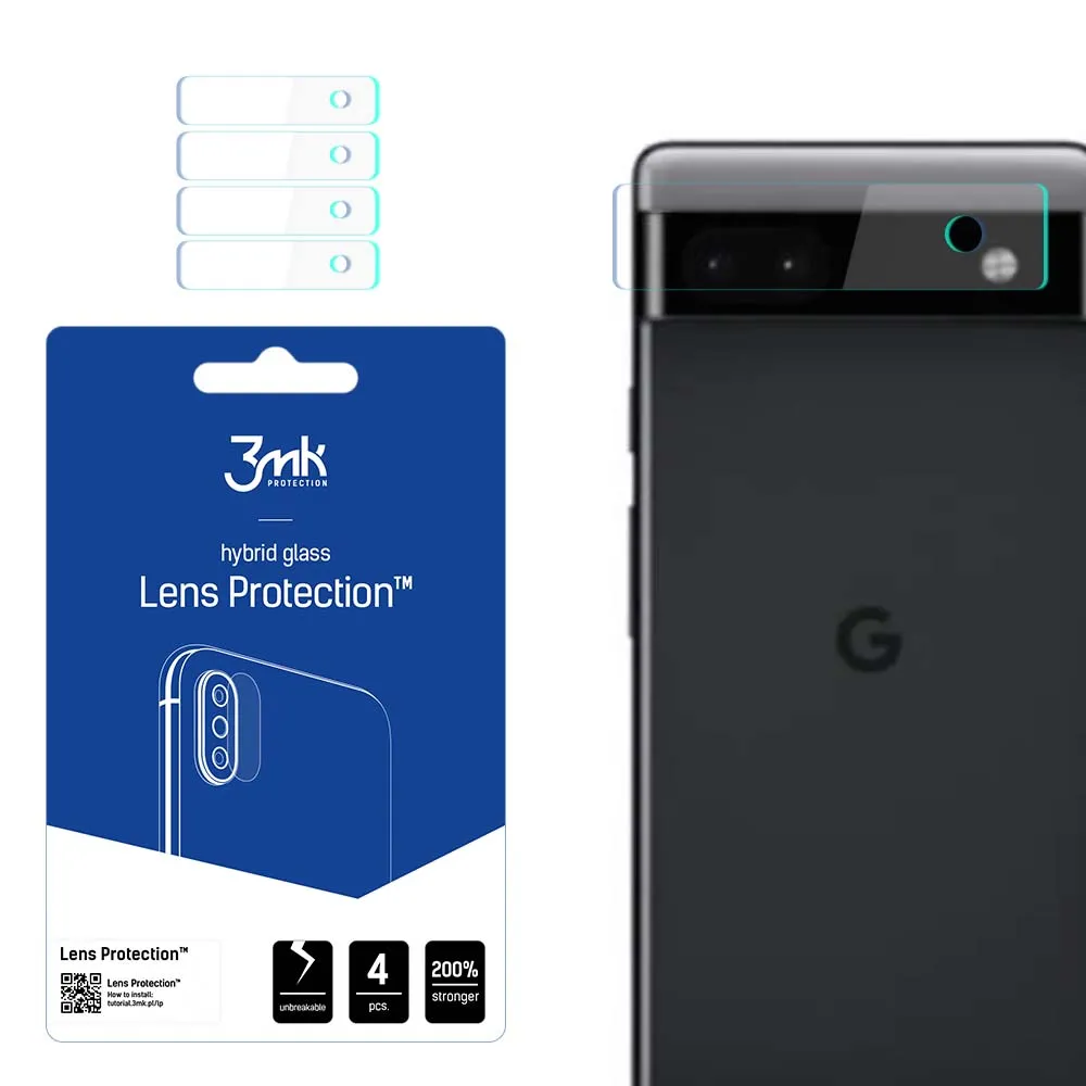 Sticlă pentru obiectivul aparatului foto pentru Google Pixel 6a - Protecția lentilelor 3mk
