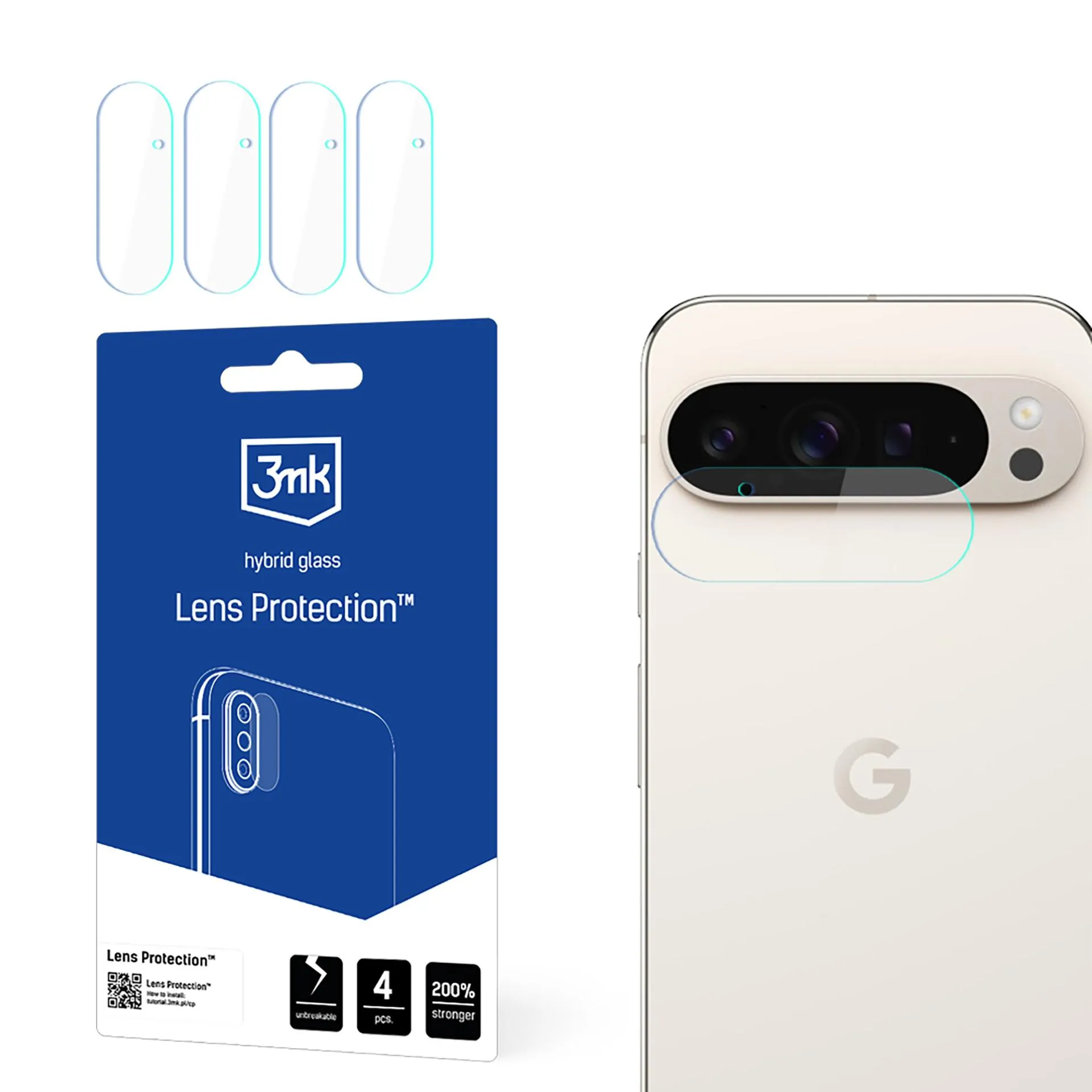 Sticlă pentru obiectivul aparatului foto pentru Google Pixel 9 Pro XL - Protecția lentilelor 3mk