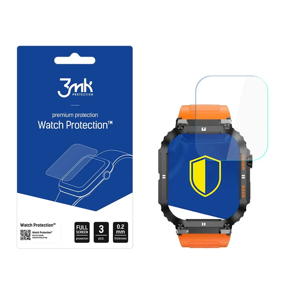 Protecție din sticlă pentru ecranul smartwatch Gravity GT6 - 3mk Watch Protection