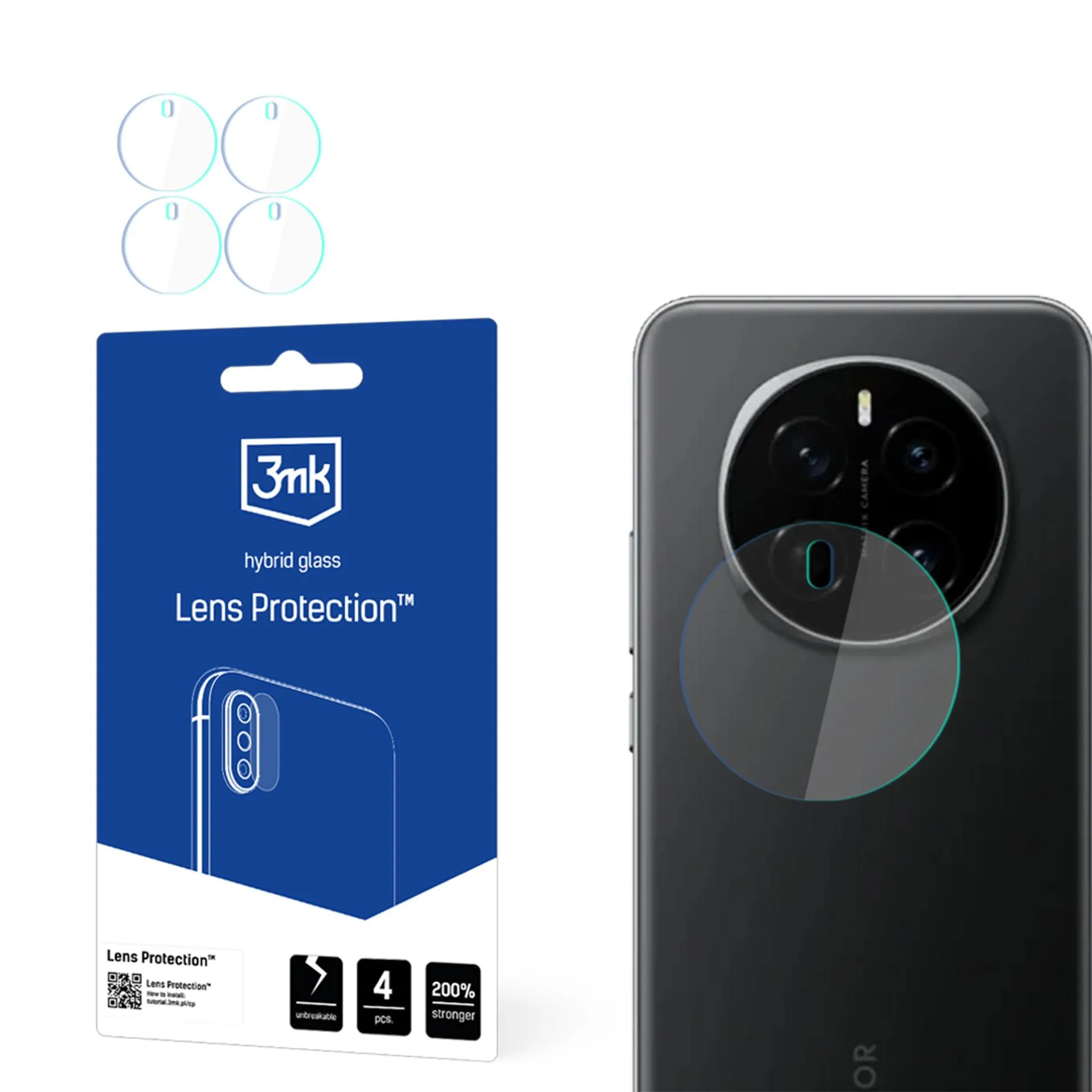 Sticlă pentru obiectivul aparatului foto pentru Honor Magic 7 Pro - Protecția lentilelor 3mk