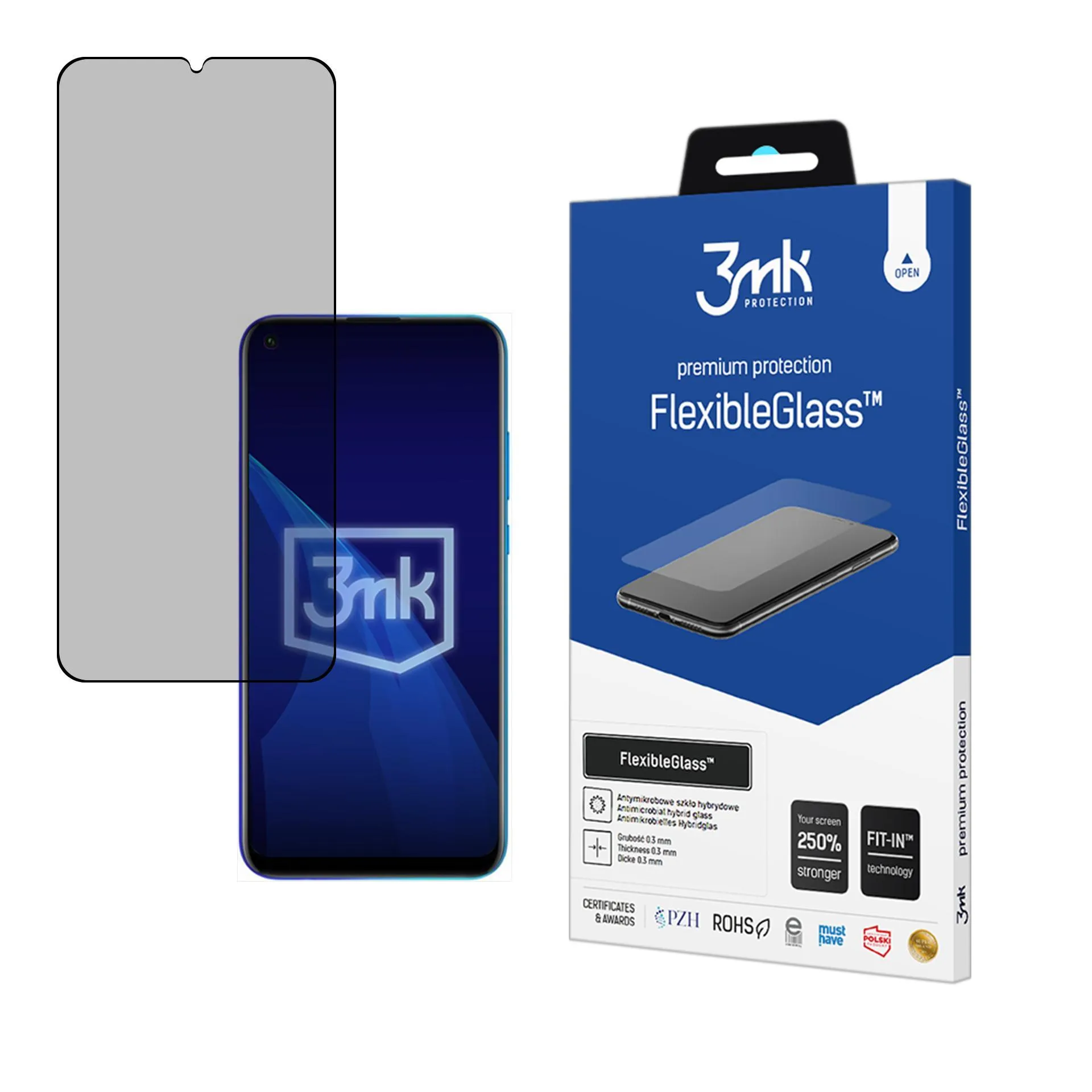 Sticlă hibridă antiefrac?ie pentru Honor Play 9C - 3mk FlexibleGlass™