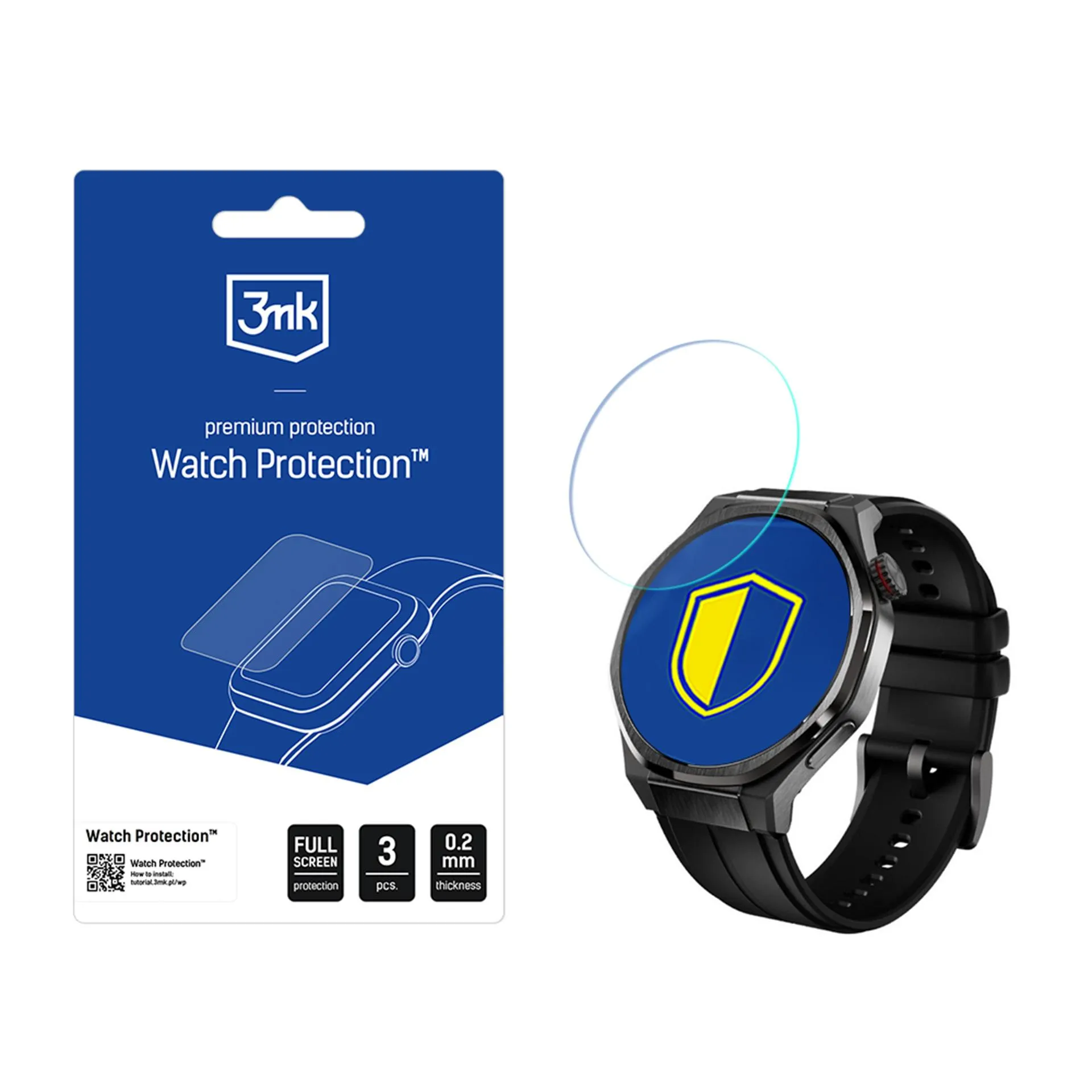 Protecție din sticlă pentru ecranul smartwatch Honor Watch 5 Ultra - 3mk Watch Protection