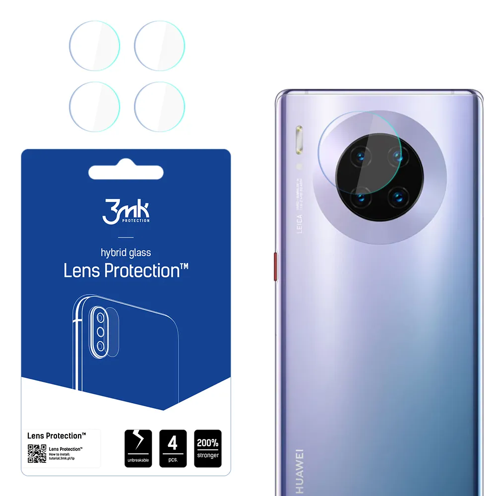 Sticlă pentru obiectivul aparatului foto pentru Huawei Mate 30 Pro 5G - Protecția lentilelor 3mk