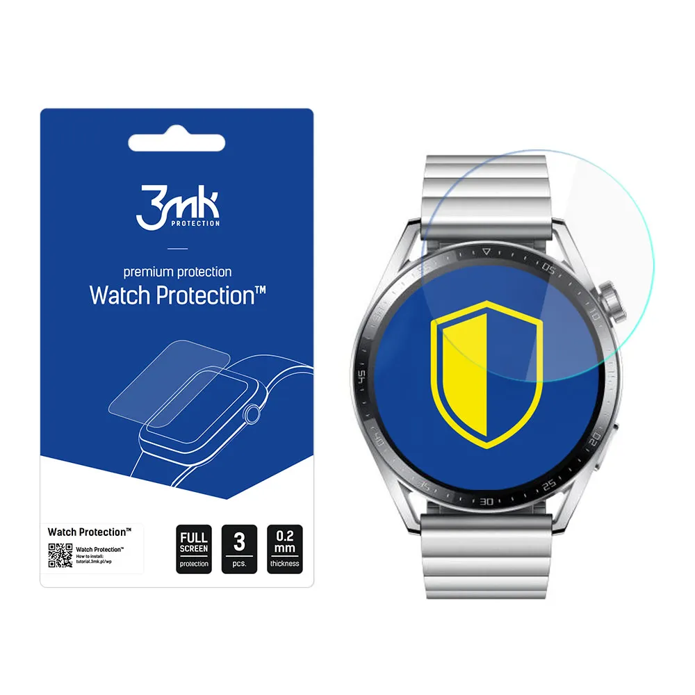 Folie de protecție pentru ecranul smartwatchului Huawei Watch GT 3 46mm - Protecție 3mk Watch