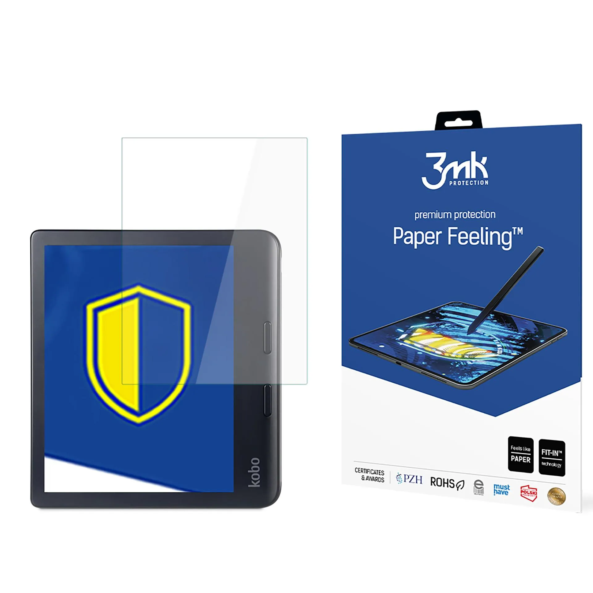 Folie de protecție pentru KOBO Libra Colour - 3mk Paper Feeling (2 buc.)