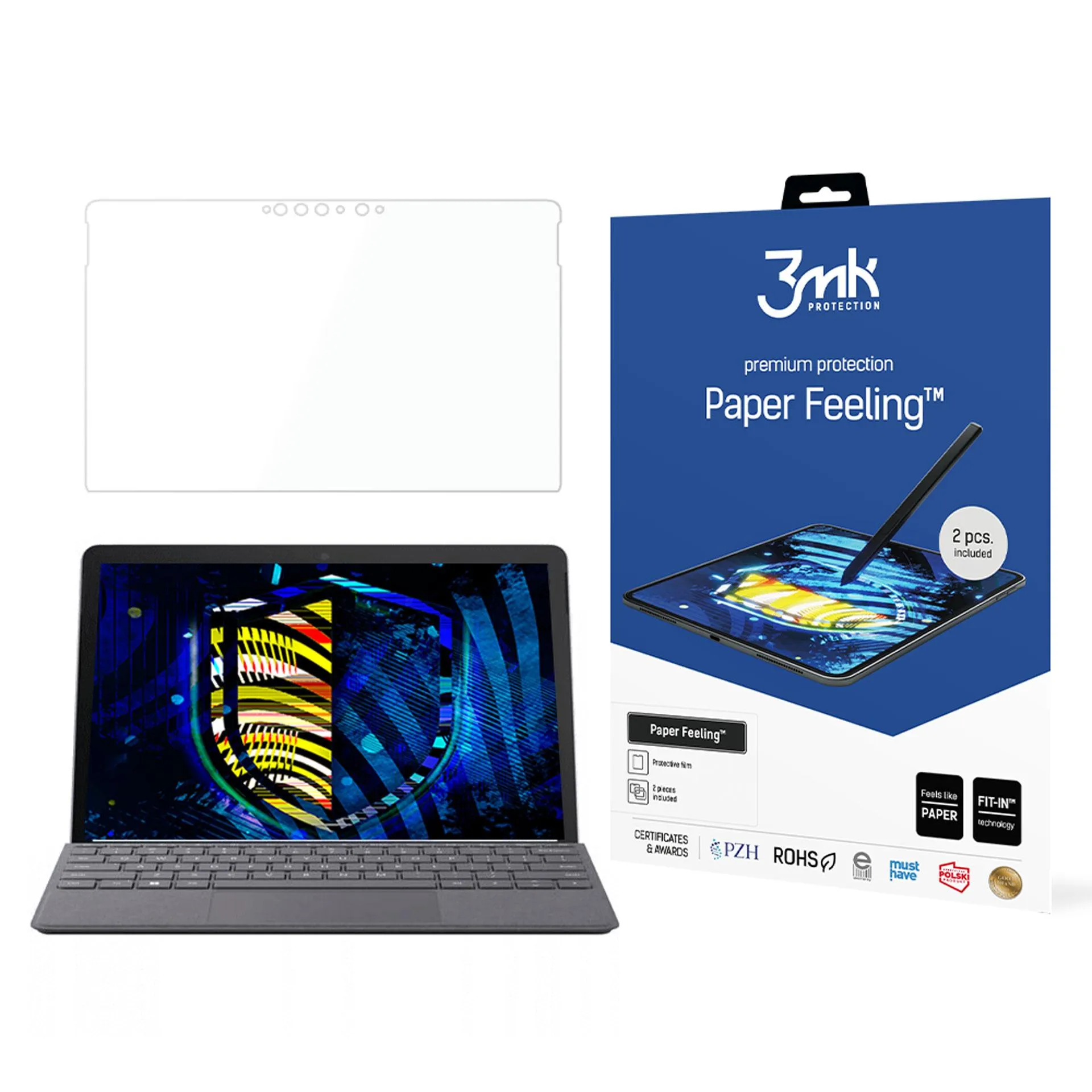 Folie de protecție pentru Microsoft Surface Go 3/ Go 4 - 3mk Paper Feeling (2 buc.)