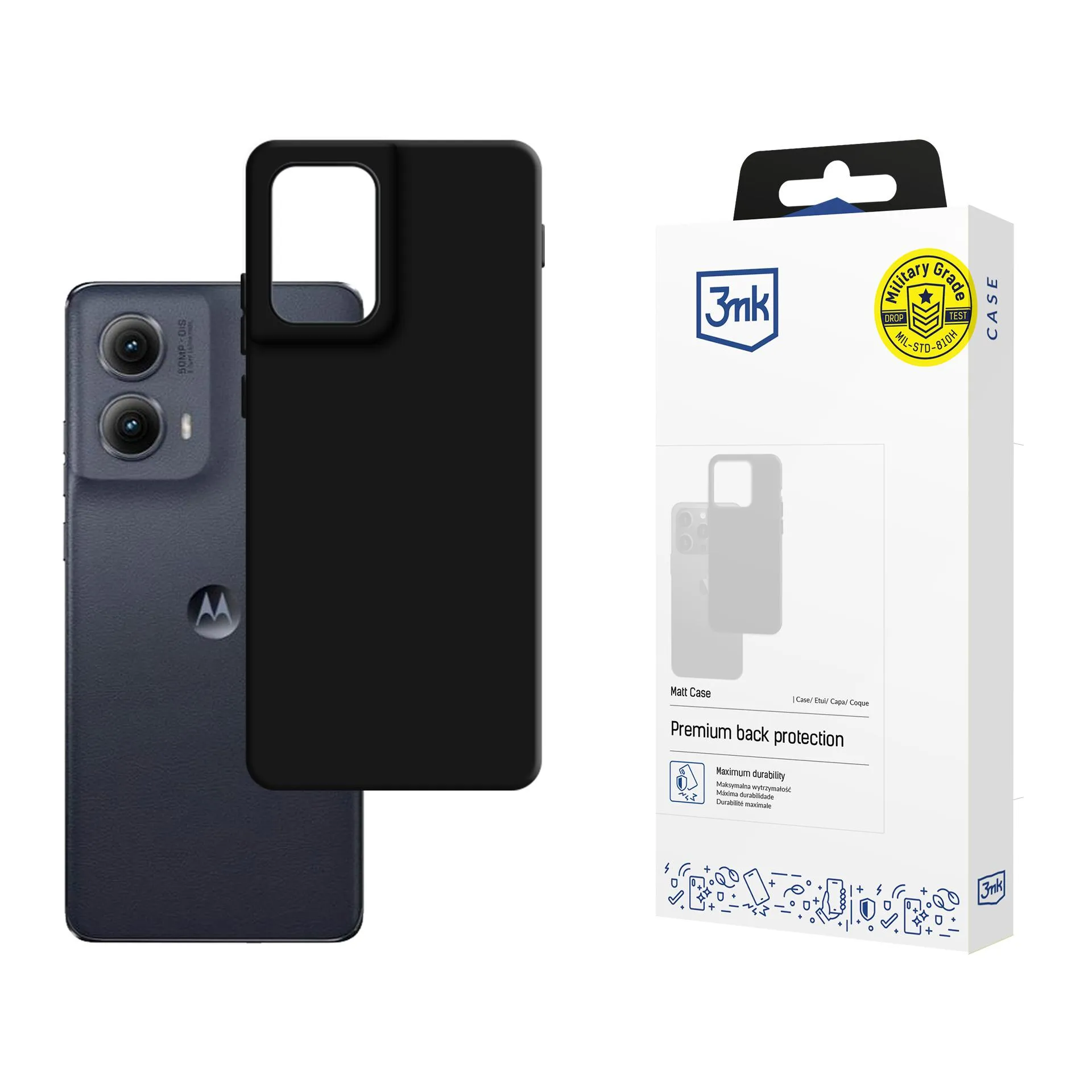 Carcasă pentru Motorola Edge 2024 - 3mk Matt Case Negru