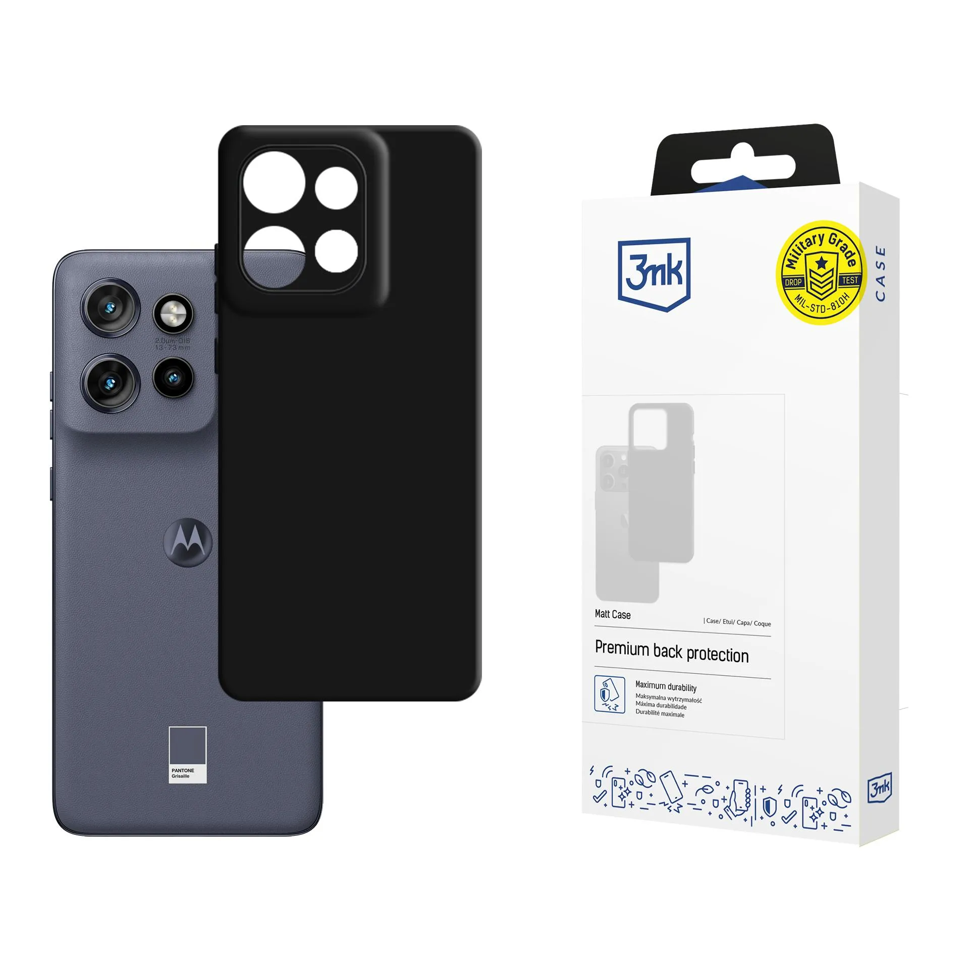 Carcasă pentru Motorola Edge 50 Neo - 3mk Matt Case Negru