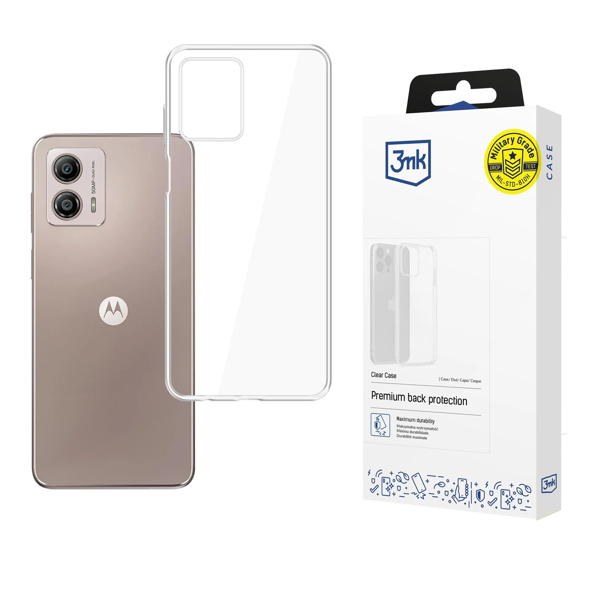 Husă pentru Motorola Moto G53 - 3mk Clear Case