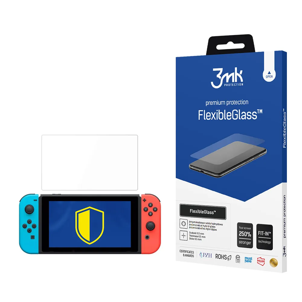 Sticlă hibridă netezibilă pentru Nintendo Switch - 3mk FlexibleGlass
