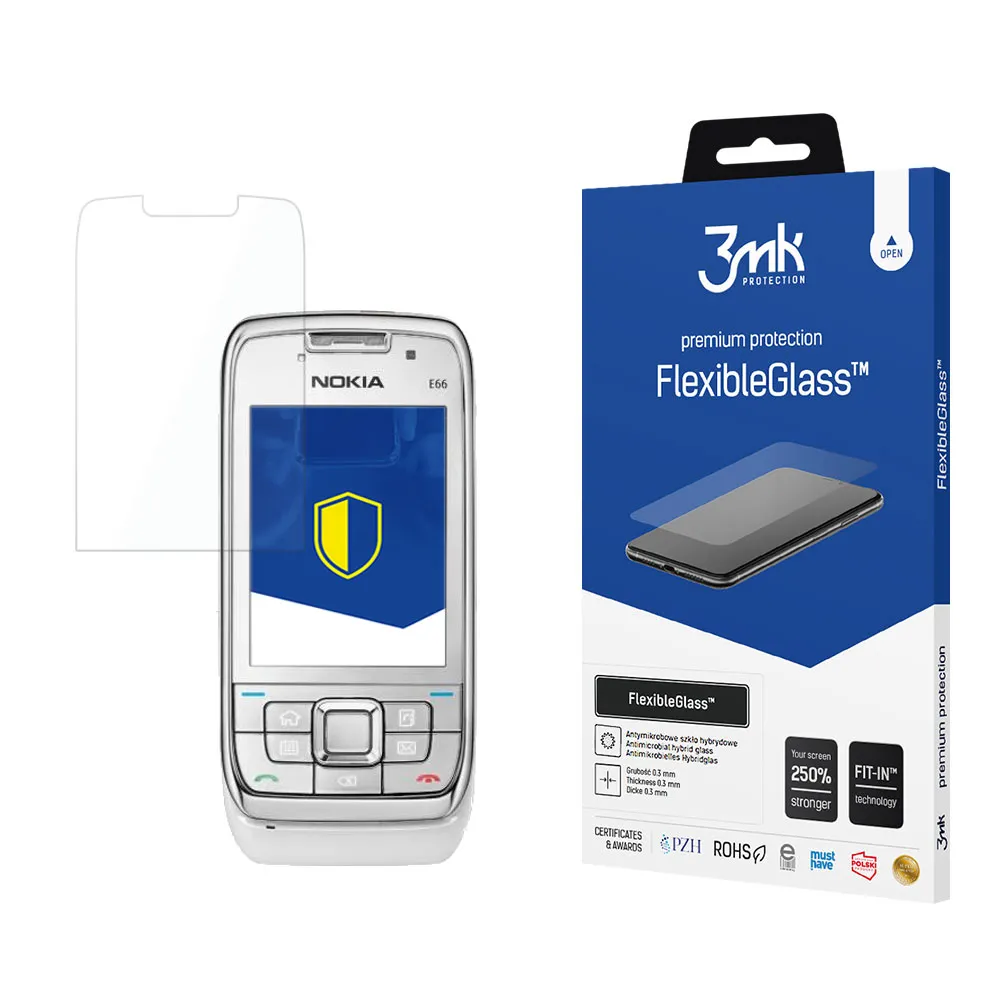 Sticlă hibrid rezistentă la rupere pe Nokia E66 - 3mk FlexibleGlass™