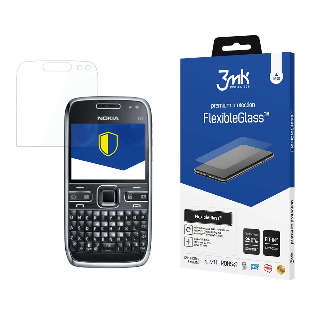 Sticlă hibrid rezistentă la rupere pe Nokia E72 - 3mk FlexibleGlass™