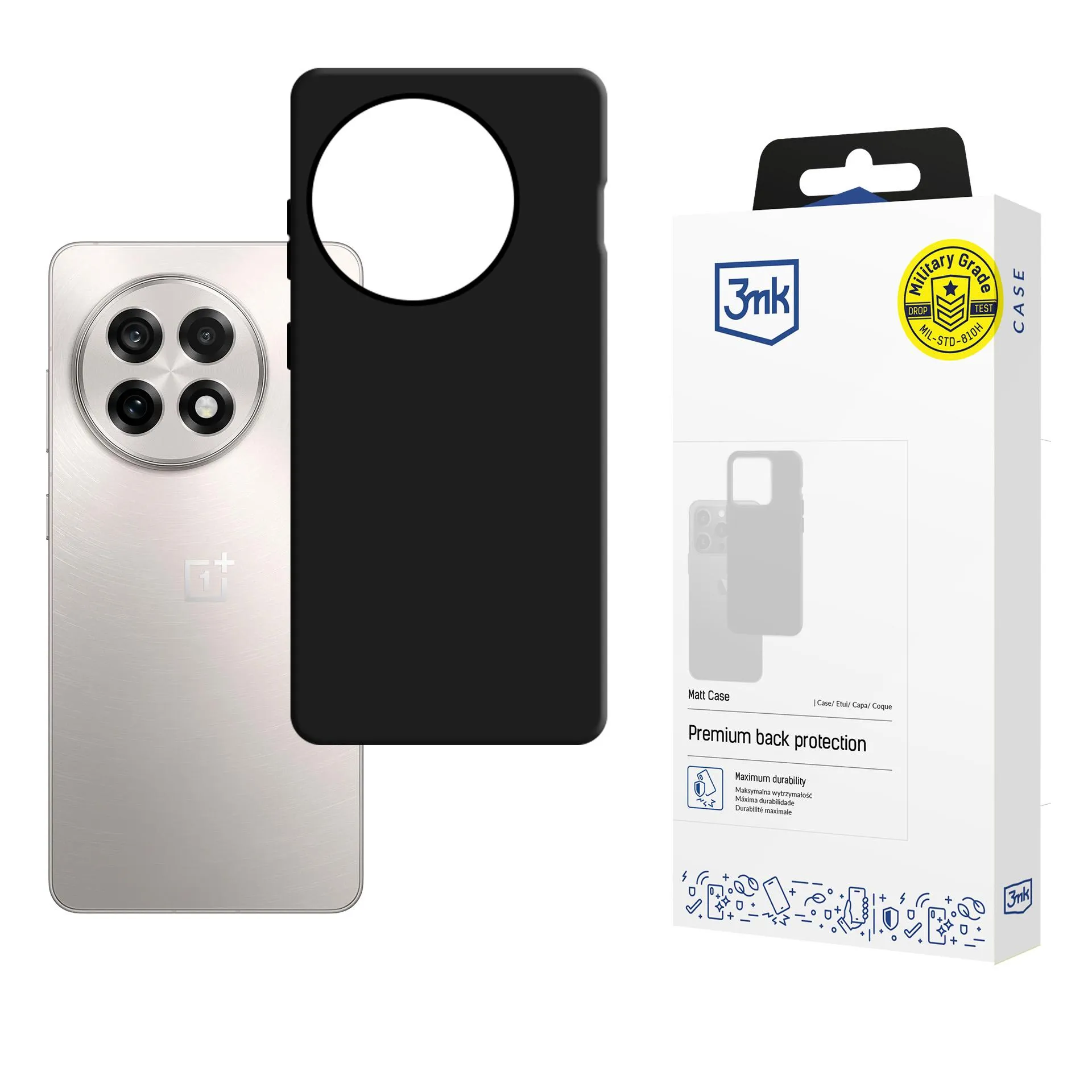 Carcasă pentru OnePlus 13R/ACE 5 - 3mk Matt Case Negru