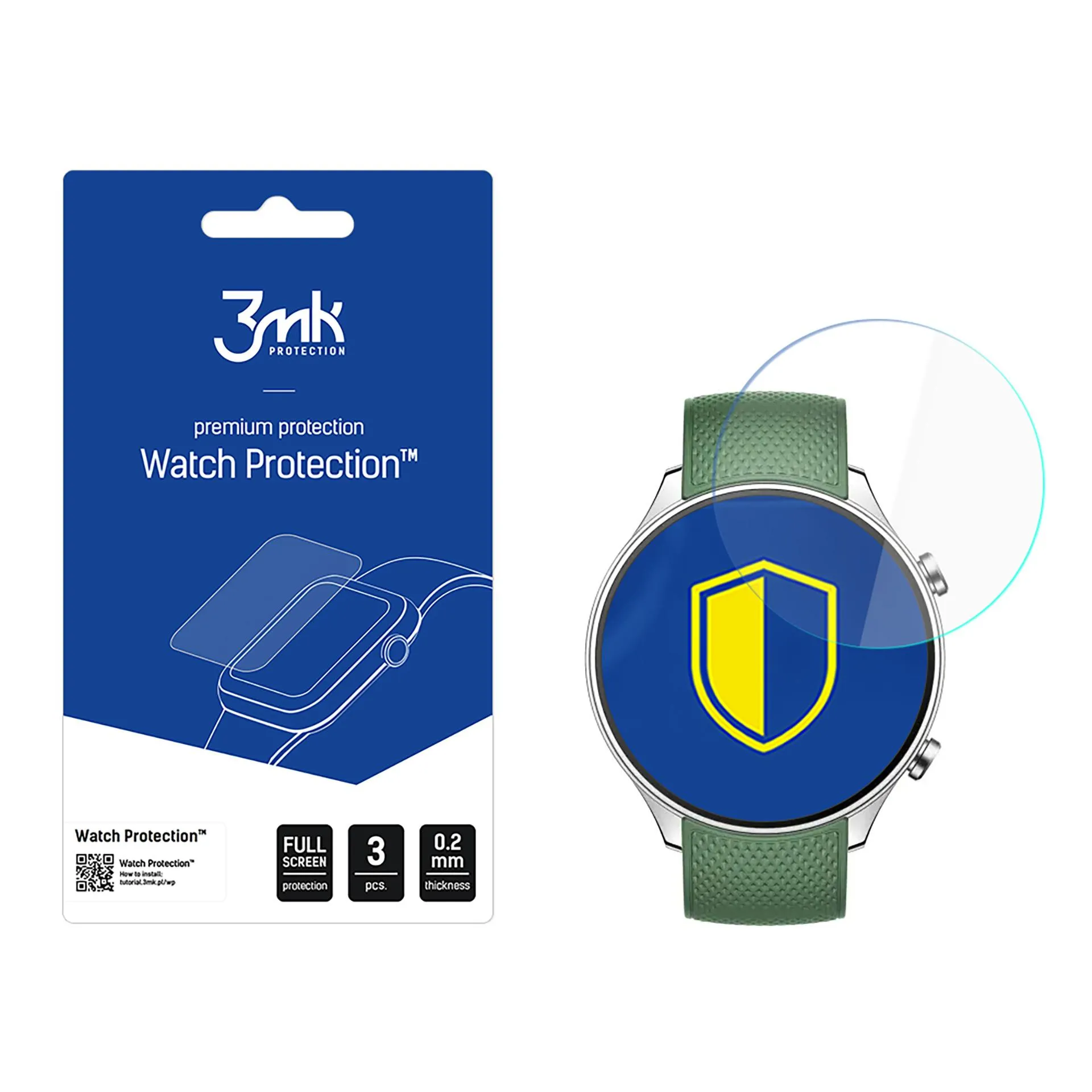 Protecție din sticlă pentru ecranul smartwatch OnePlus 2R - 3mk Watch Protection