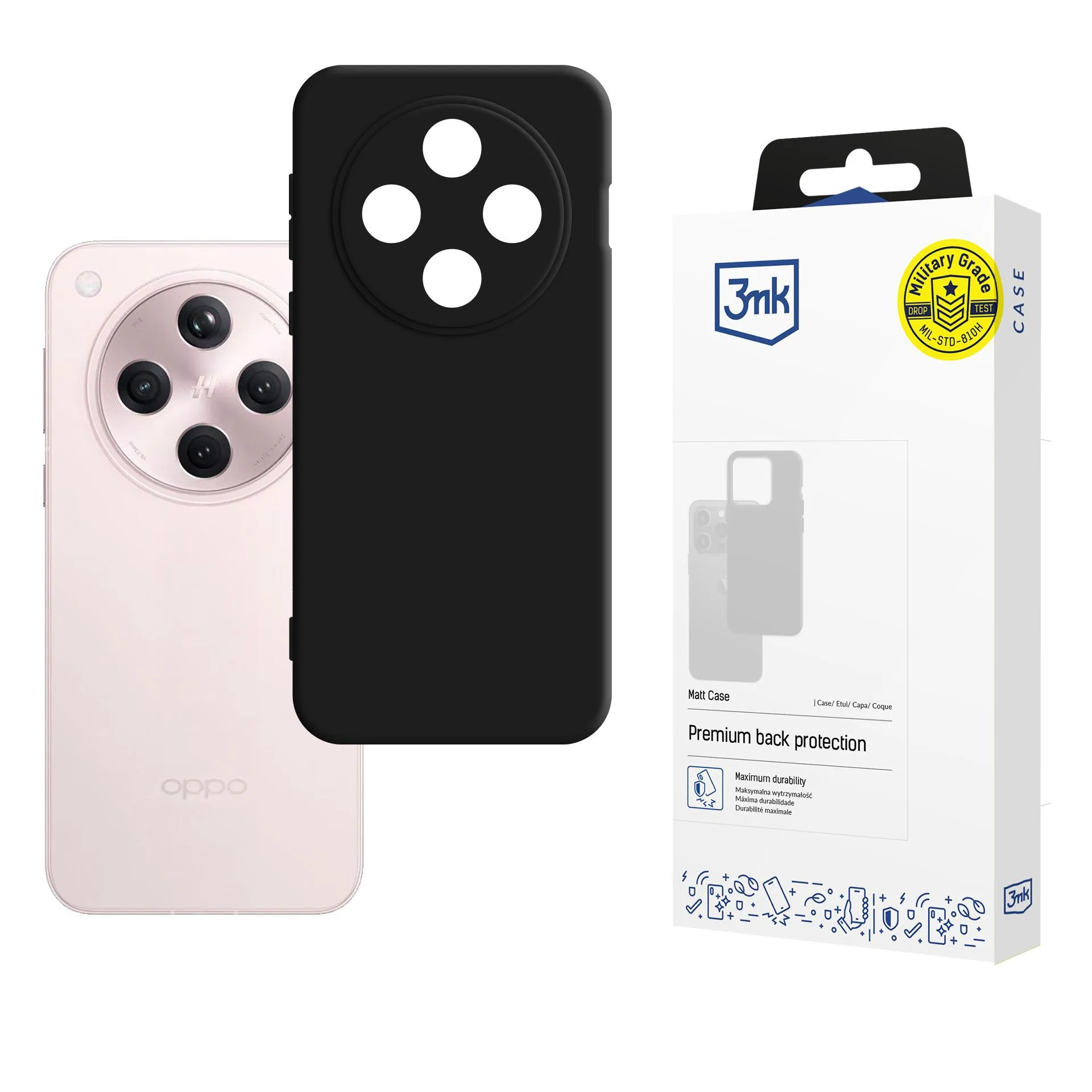 Carcasă pentru Oppo Find X8 - 3mk Matt Case Negru