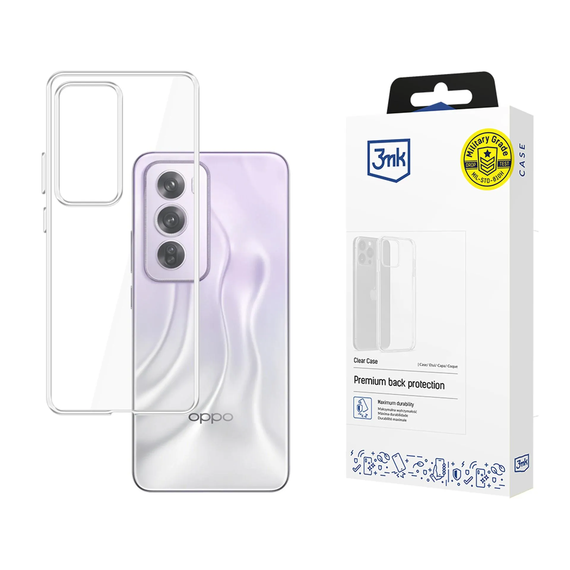 Husă pentru Oppo Reno 12 Pro - 3mk Clear Case