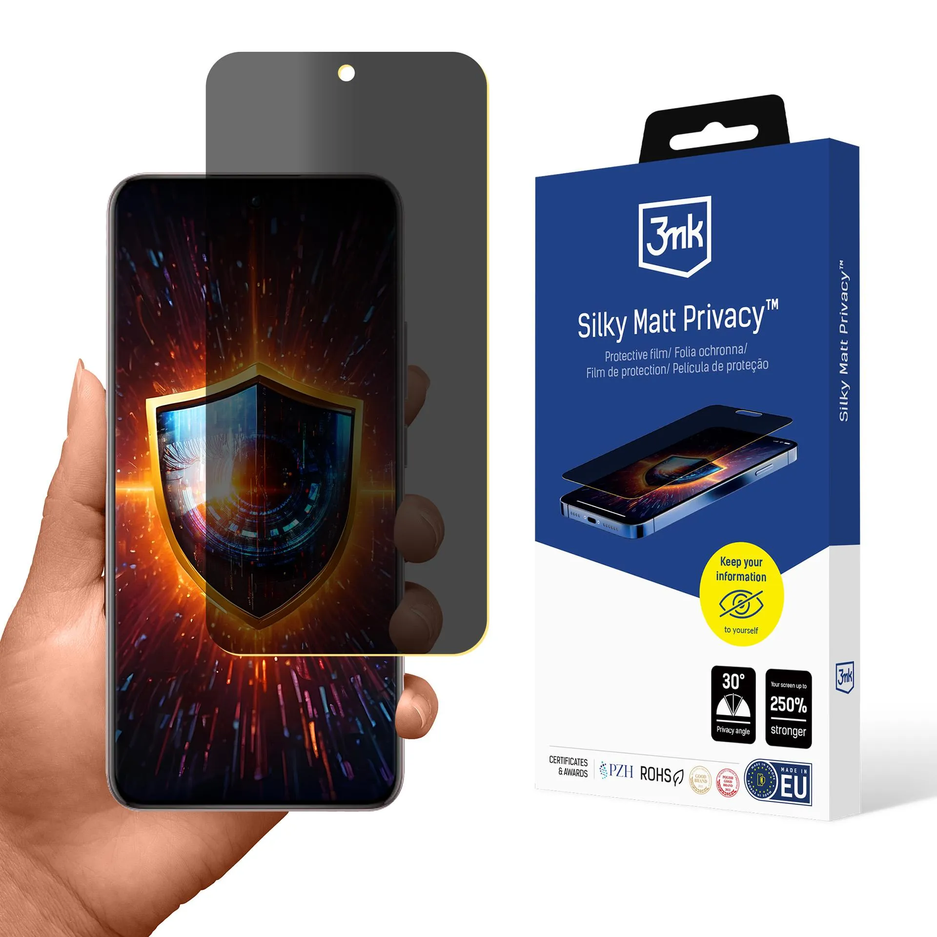 Folie de privatizare pentru Oppo Reno 13 - 3mk Silky Matt Privacy