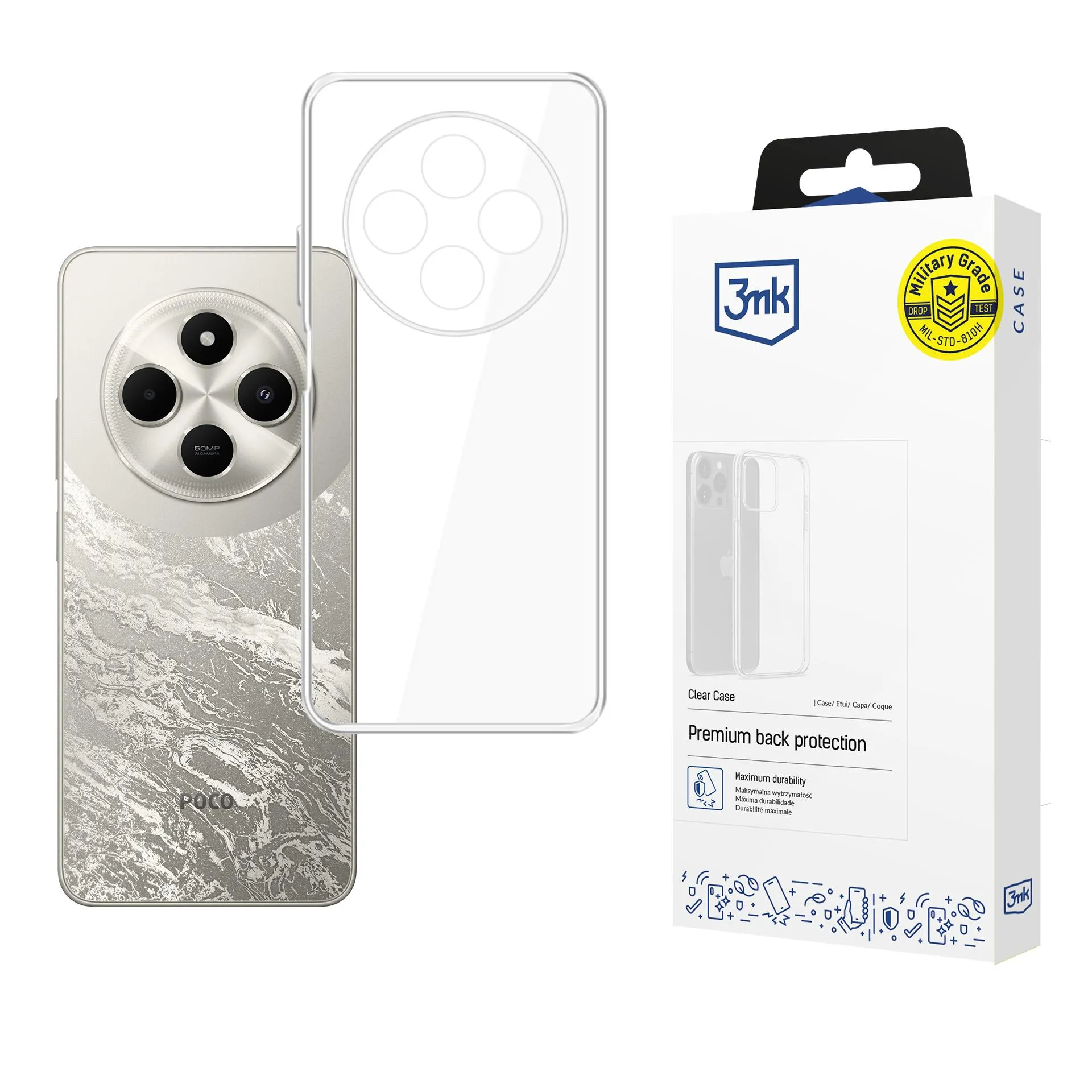 Husă pentru POCO C75 - 3mk Clear Case