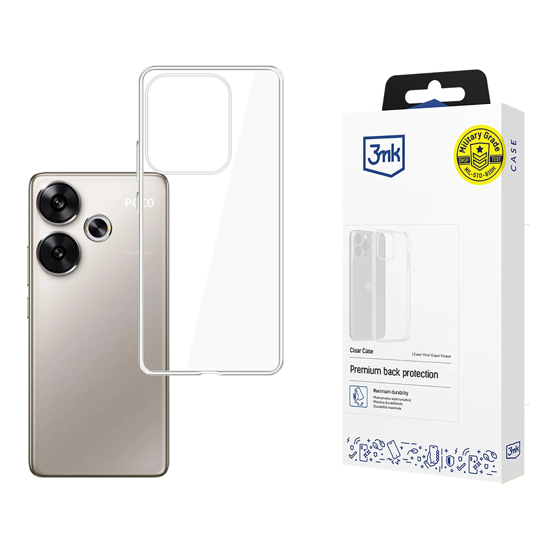 Husă pentru Poco F6 - 3mk Clear Case