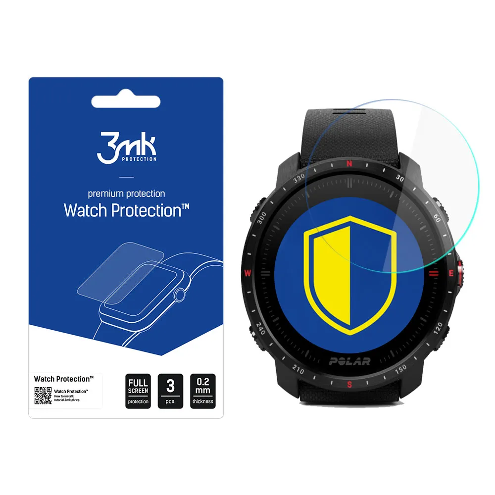 Protecție din sticlă pentru ecranul smartwatch Polar Grit X Pro - 3mk Watch Protection