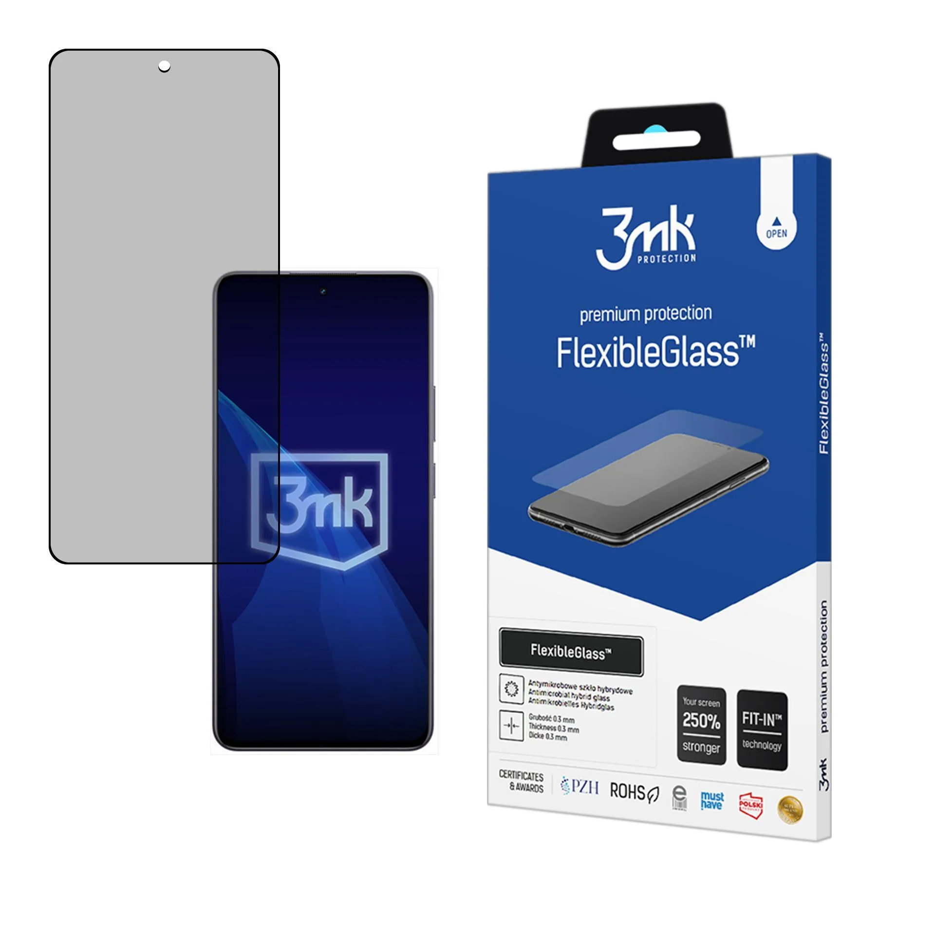 Sticlă hibridă antiefrac?ie pentru Realme 13+ 5G - 3mk FlexibleGlass™