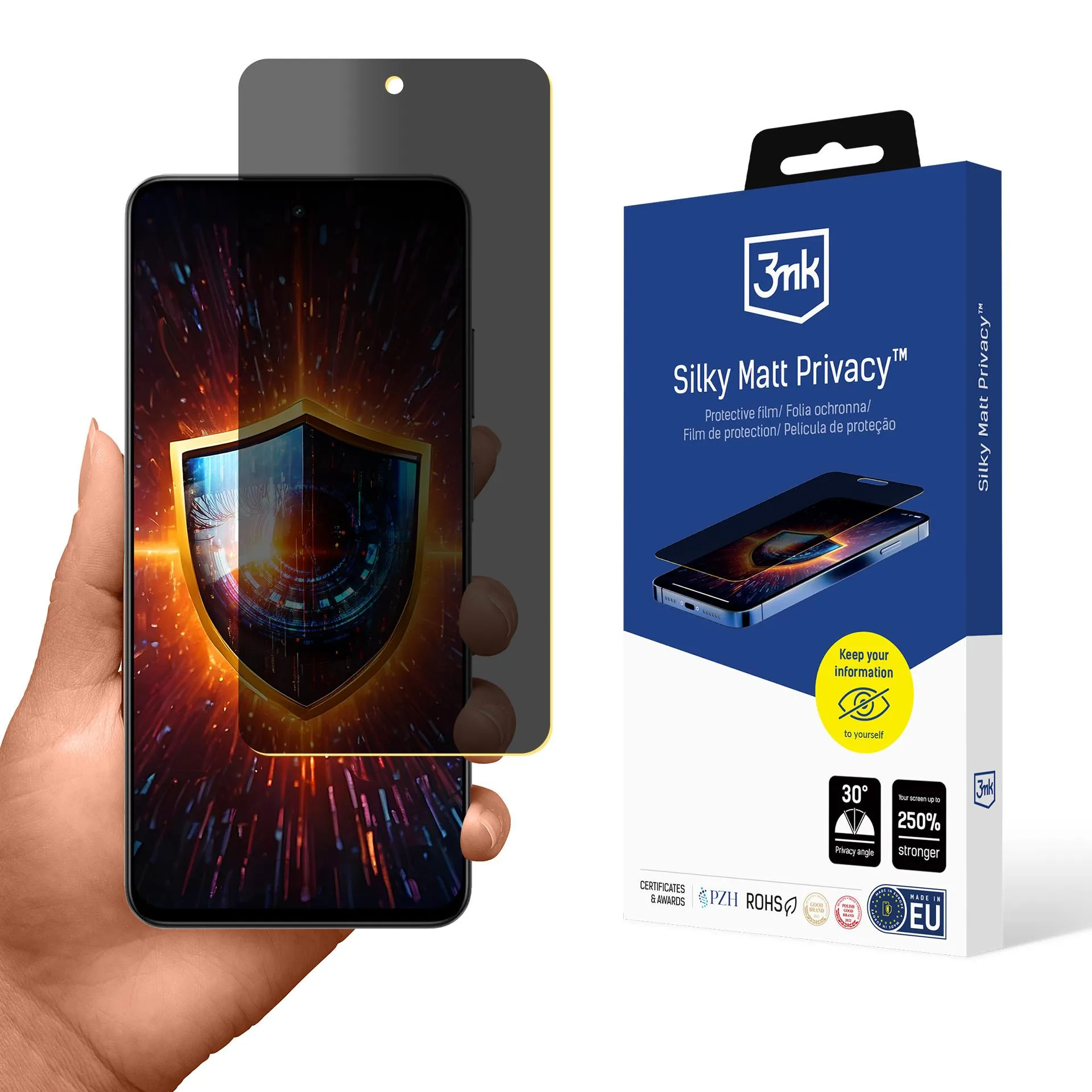 Folie de privatizare pentru Realme 14x - 3mk Silky Matt Privacy