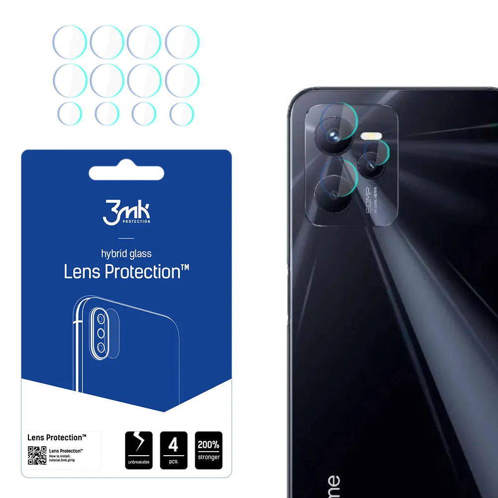 Sticlă pentru obiectivul aparatului foto pentru Realme C35 - Protecția lentilelor 3mk