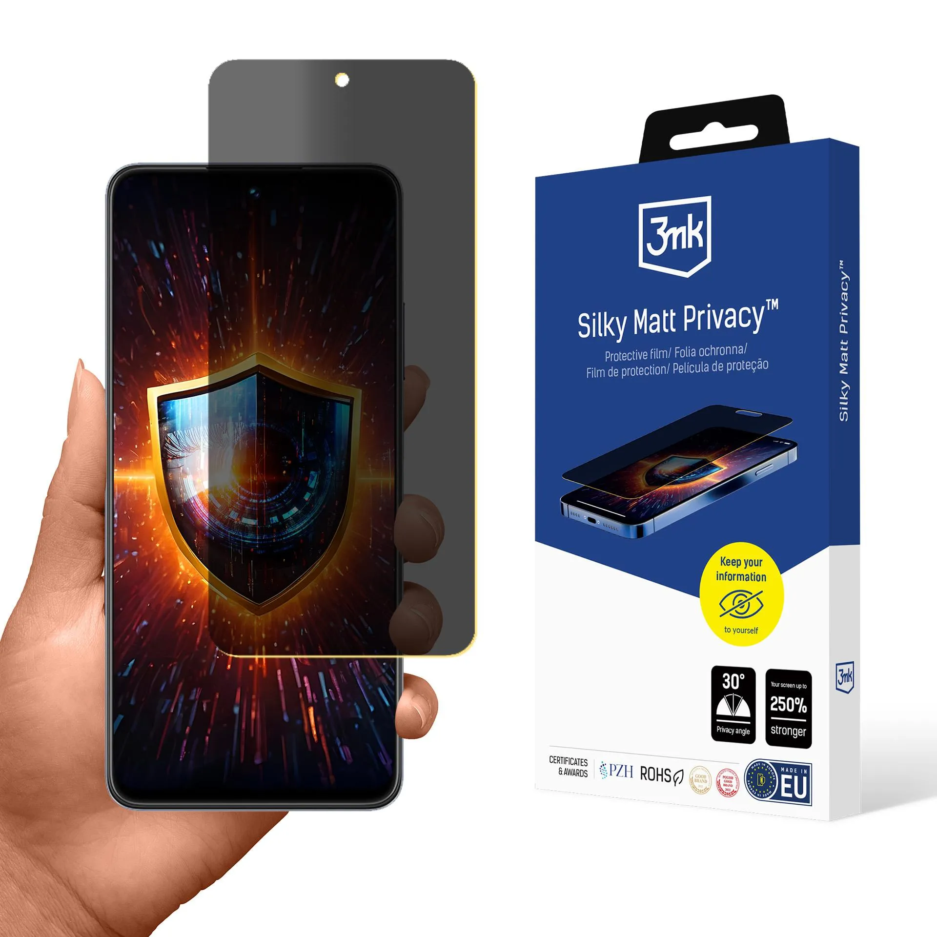 Folie de privatizare pentru Realme C55 - 3mk Silky Matt Privacy