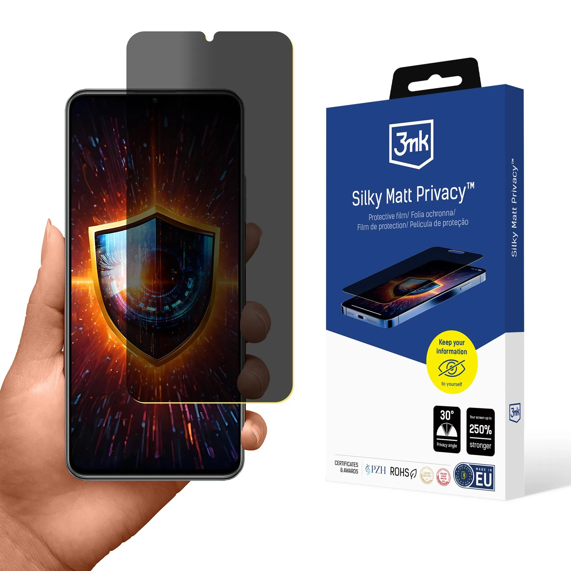 Folie de privatizare pentru Realme C61 - 3mk Silky Matt Privacy
