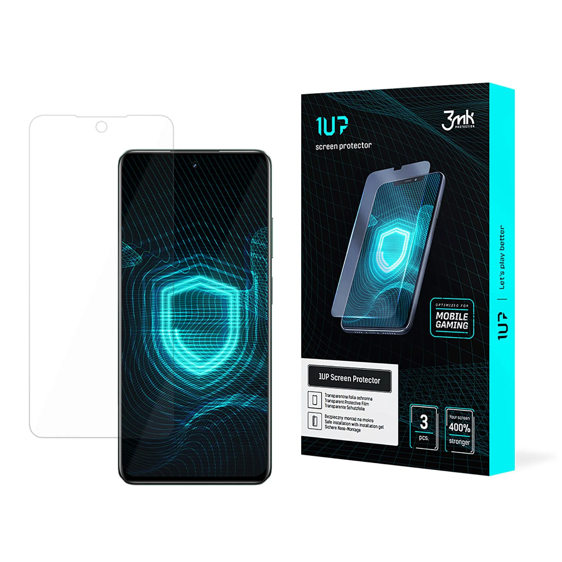 Folie de protec?ie pentru Realme C63 5G - protector de ecran 3mk 1UP (3 bucă?i)
