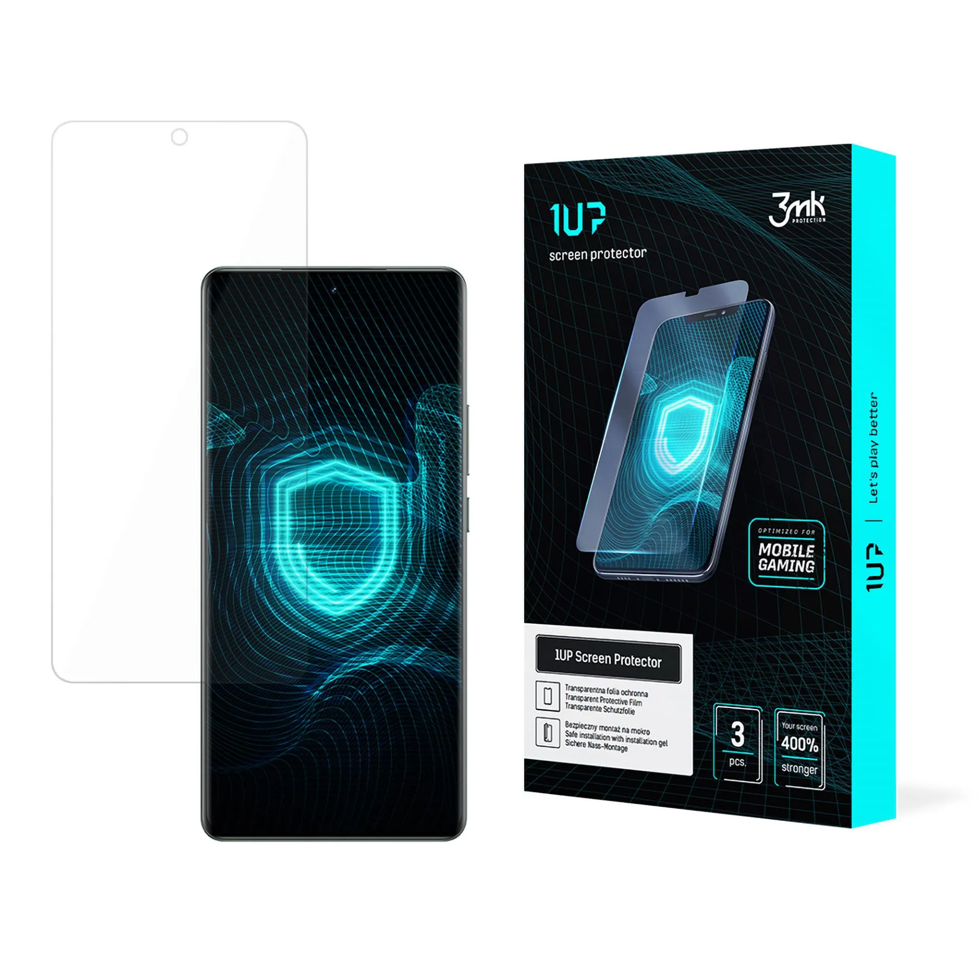 Folie de protec?ie pentru Realme GT 6T - protector de ecran 3mk 1UP (3 bucă?i)