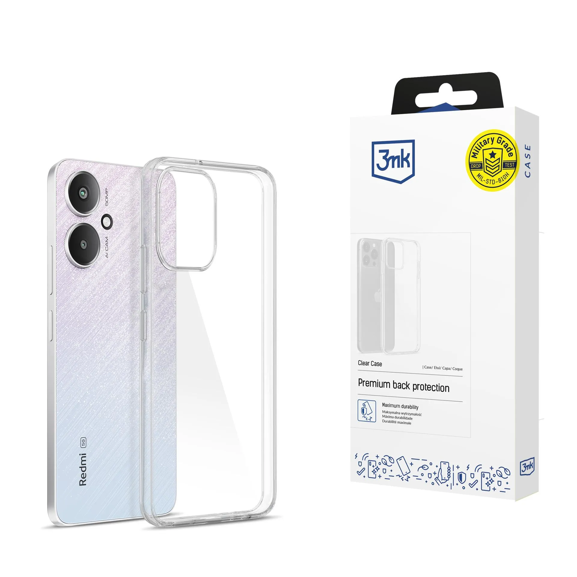 Husă pentru Redmi 13C 5G - 3mk Clear Case