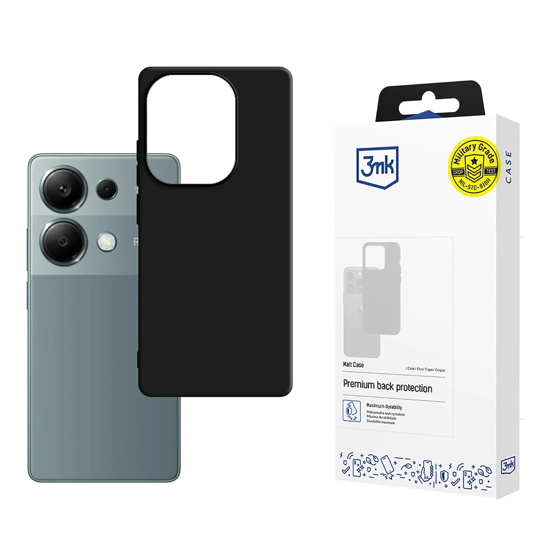 Carcasă pentru Redmi Note 13 Pro 4G - 3mk Matt Case Negru