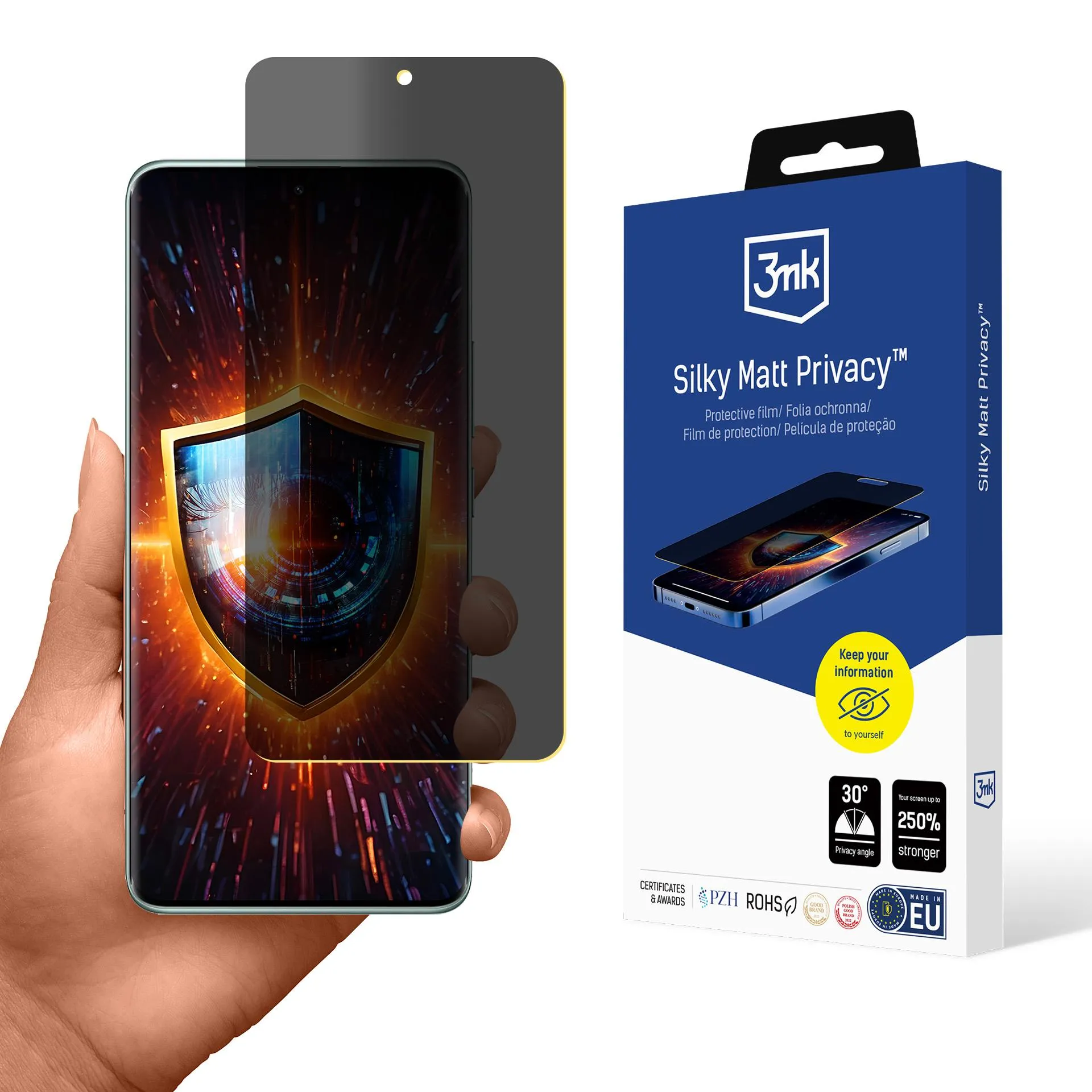 Folie de privatizare pentru Redmi Note 14 Pro 5G - 3mk Silky Matt Privacy