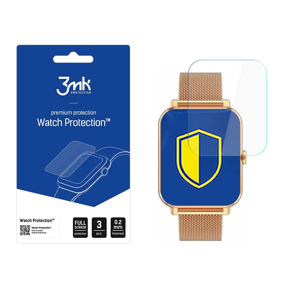 Protecție din sticlă pentru ecranul smartwatch Rubicon RNCE92 - 3mk Watch Protection