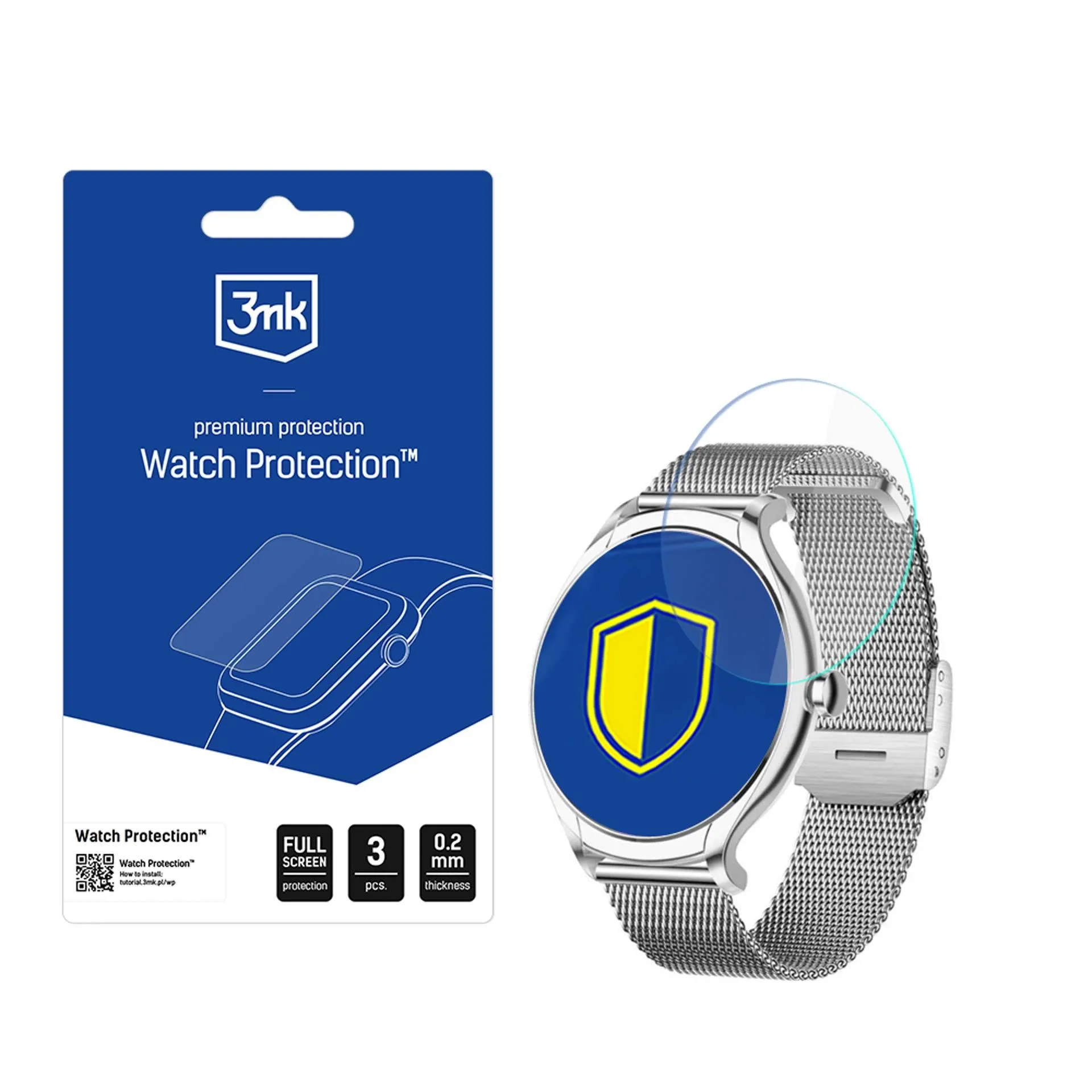 Folie de protecție pentru ecranul smartwatchului Rubicon RNCF13 - Protecție 3mk Watch