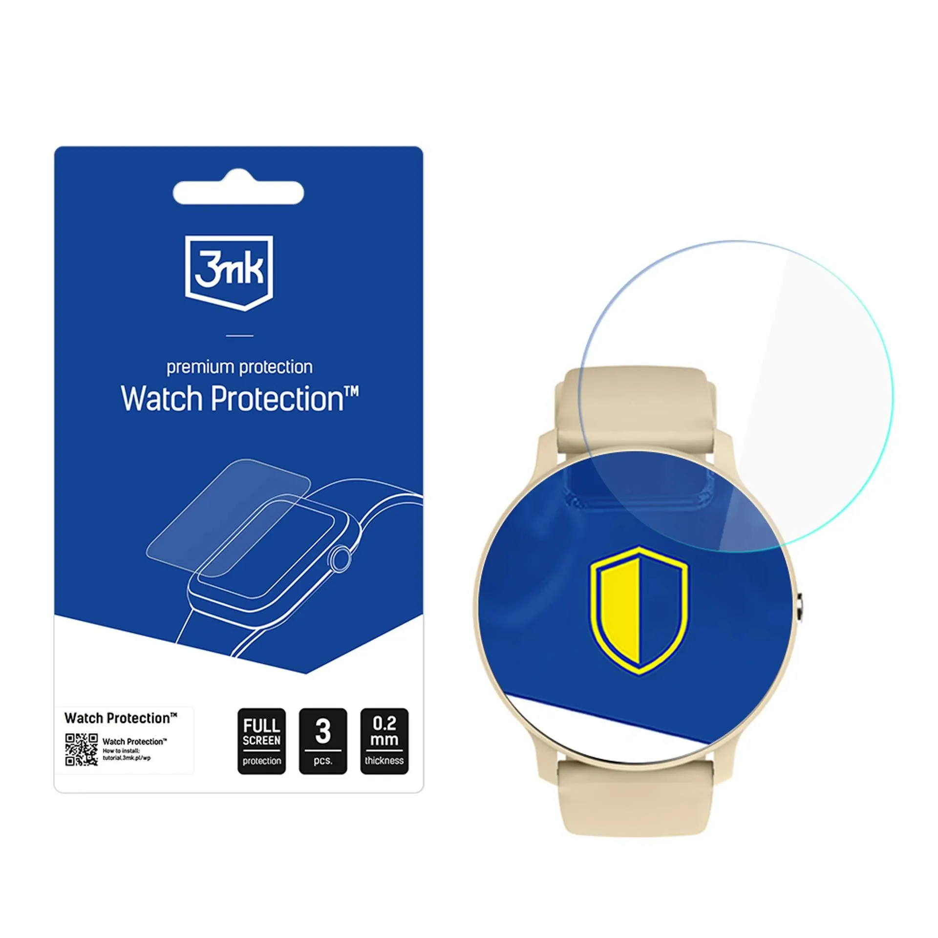 Folie de protecție pentru ecranul smartwatchului Rubicon RNCF16 - Protecție 3mk Watch