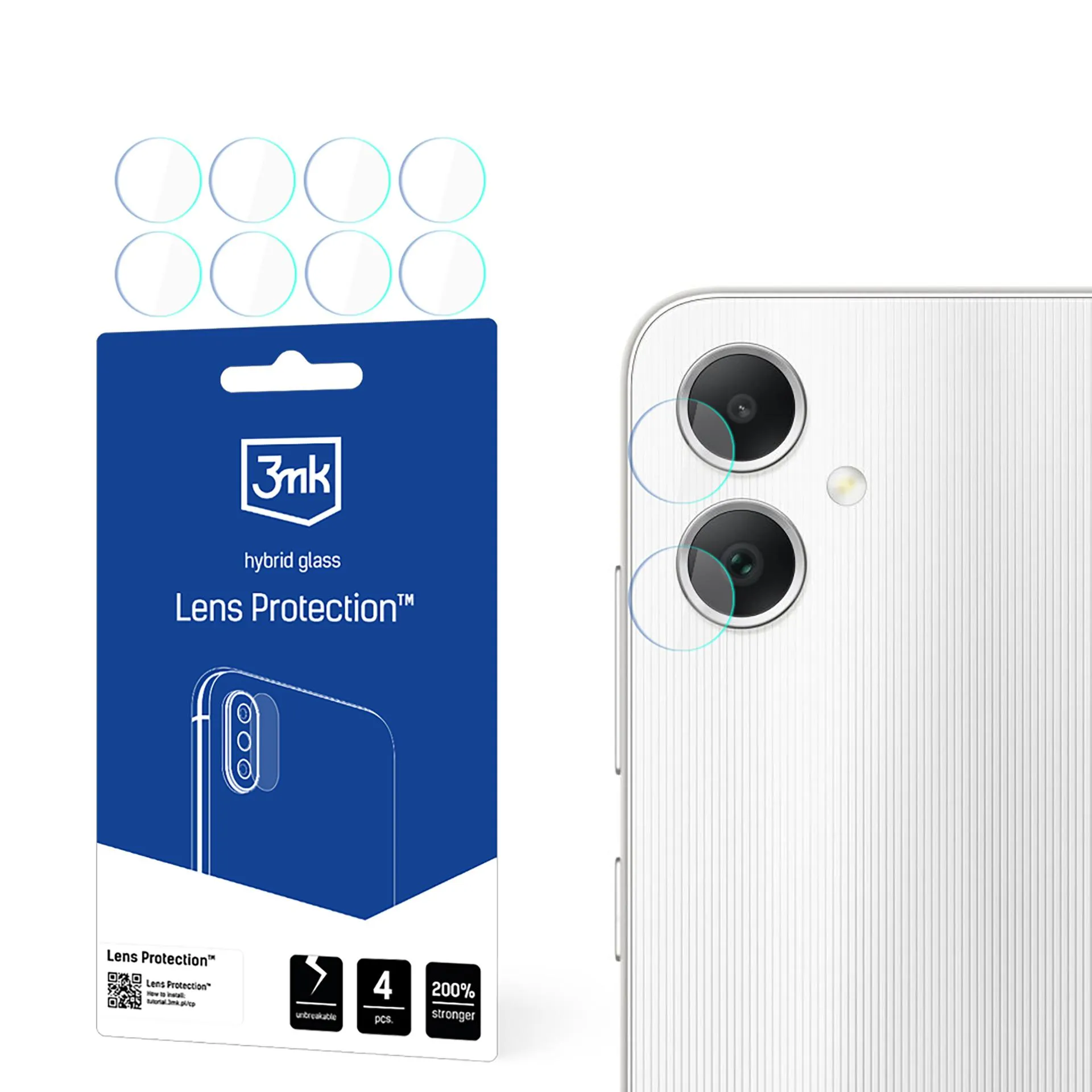 Sticlă pentru obiectivul aparatului foto pentru Samsung Galaxy A05 - Protecția lentilelor 3mk