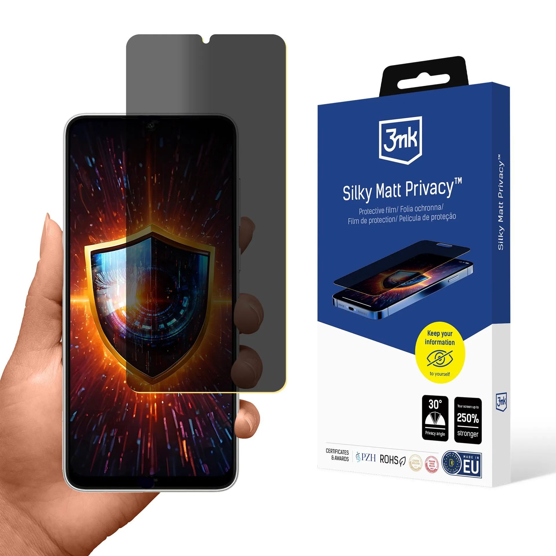 Folie de privatizare pentru Samsung Galaxy A05 - 3mk Silky Matt Privacy