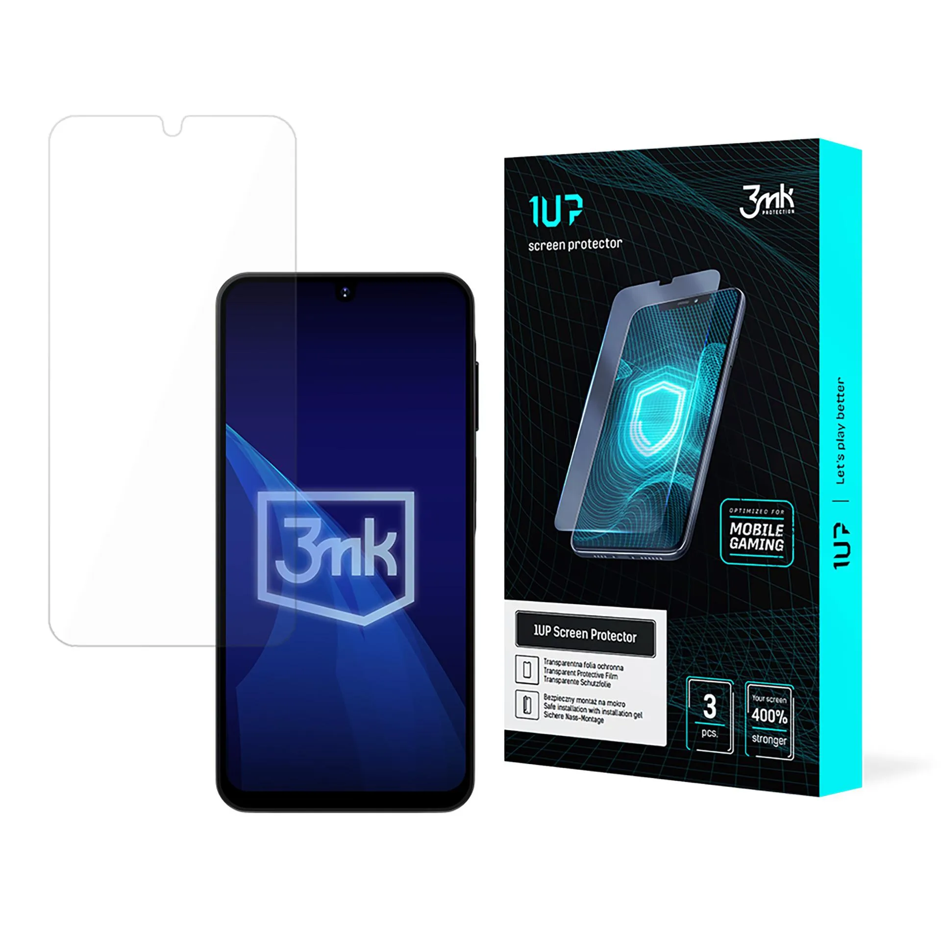 Protec?ie ecran pentru Samsung Galaxy A16 4G / 5G - 3mk 1UP screen protector (3 bucă?i)
